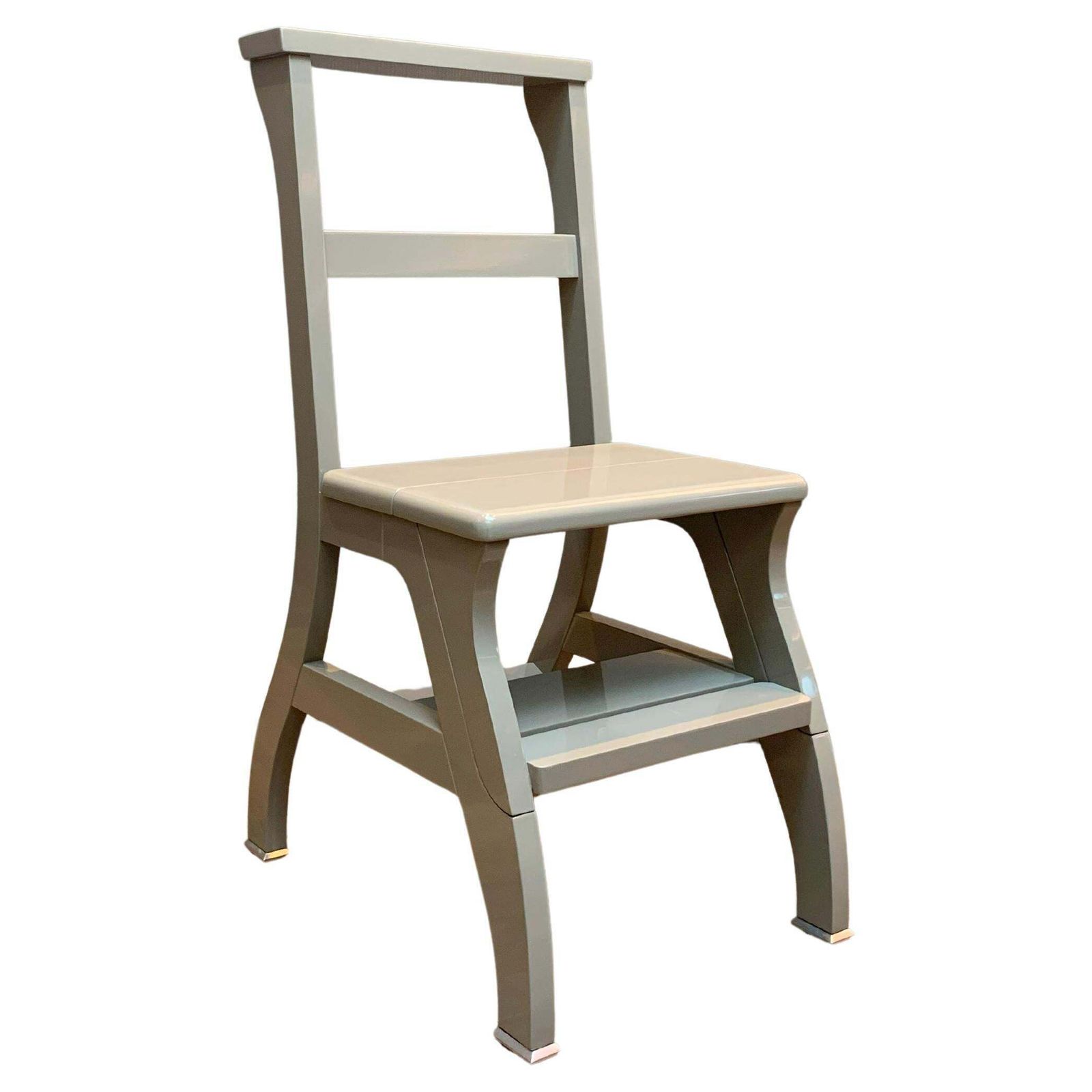 Ladder Chair In Greige Lacquered Finish, “Rebecca” By Promemoria, Italy, 2018