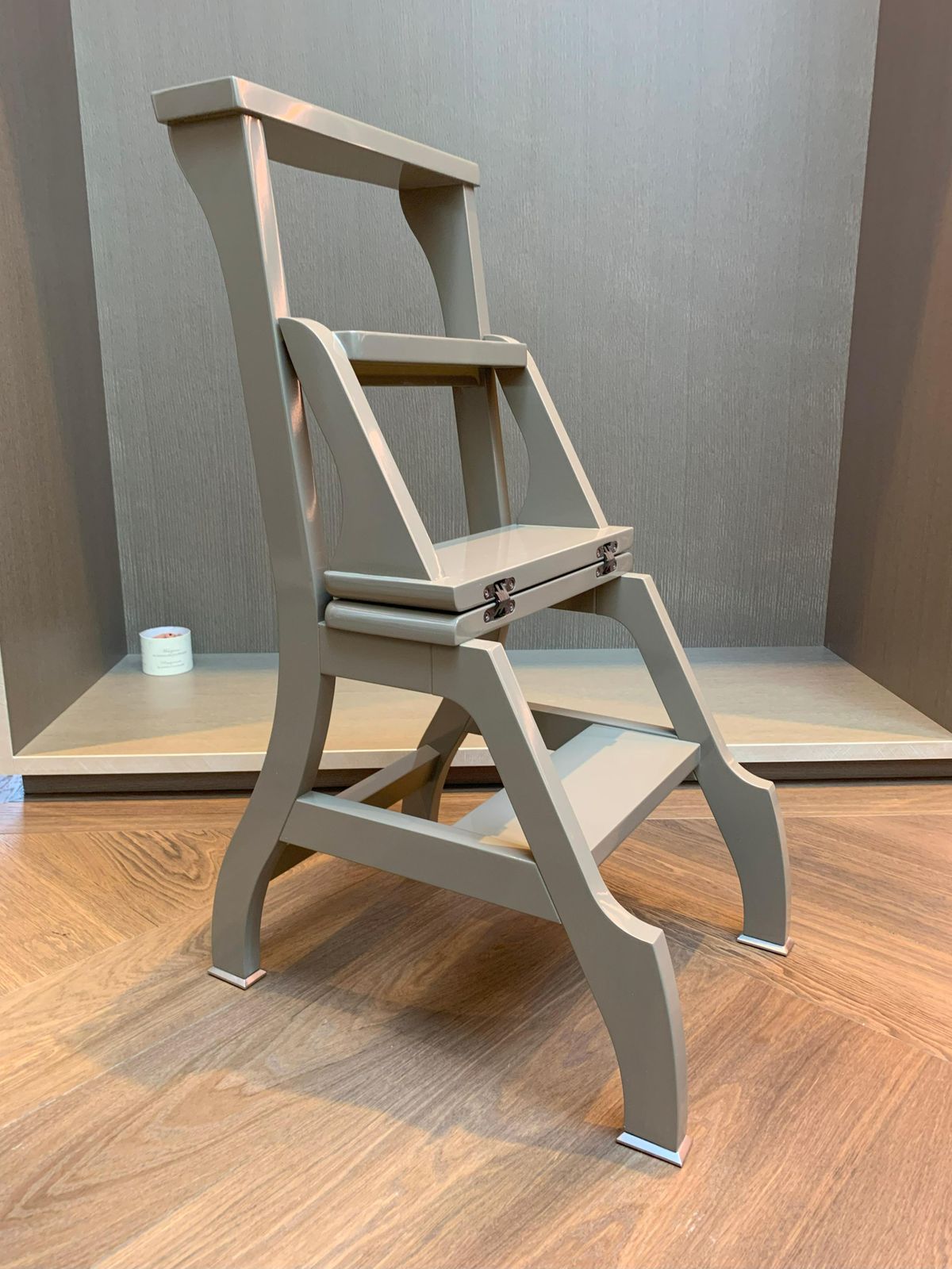 Ladder Chair In Greige Lacquered Finish, “Rebecca” By Promemoria, Italy, 2018 photo furniture