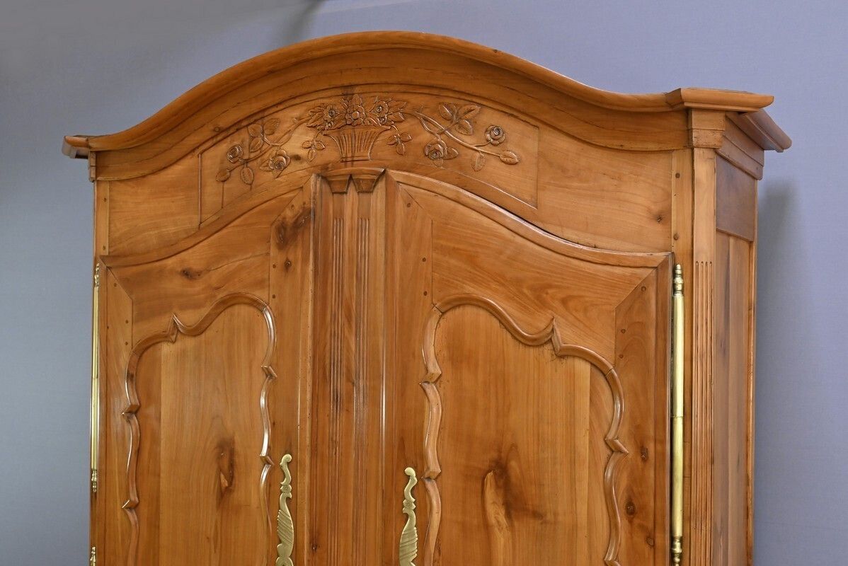 Nantaise Cherrywood Wardrobe, Louis XV Style – Part 1 Of The 19th Century photo 2220.0