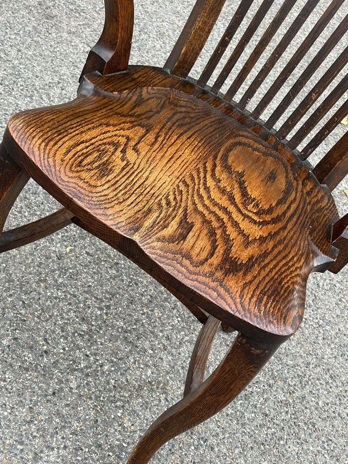 Edwardian Oak Desk Chair , Superb Quality, Stamped Boardmans photo furniture