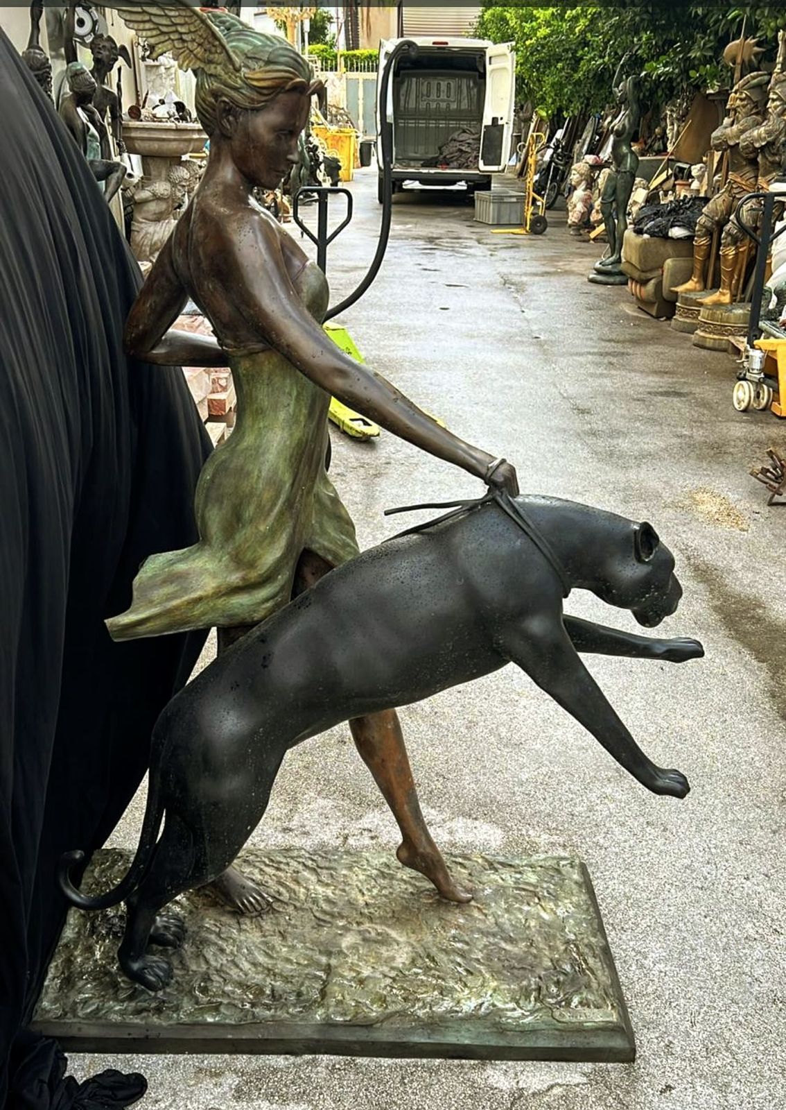 Extraordinary High Quality Bronze Goddess Of The Hunt   Delivery Available 0256. photo Garden Decor