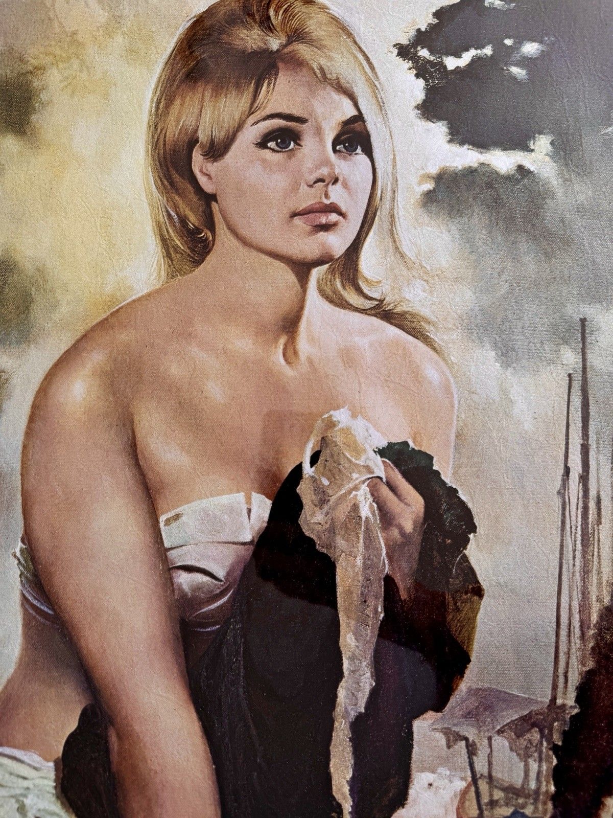 photo for sale “Beach Girl” Pin Up Poster 1960’s By Ernest Ratcliff Limited Edition 75/100