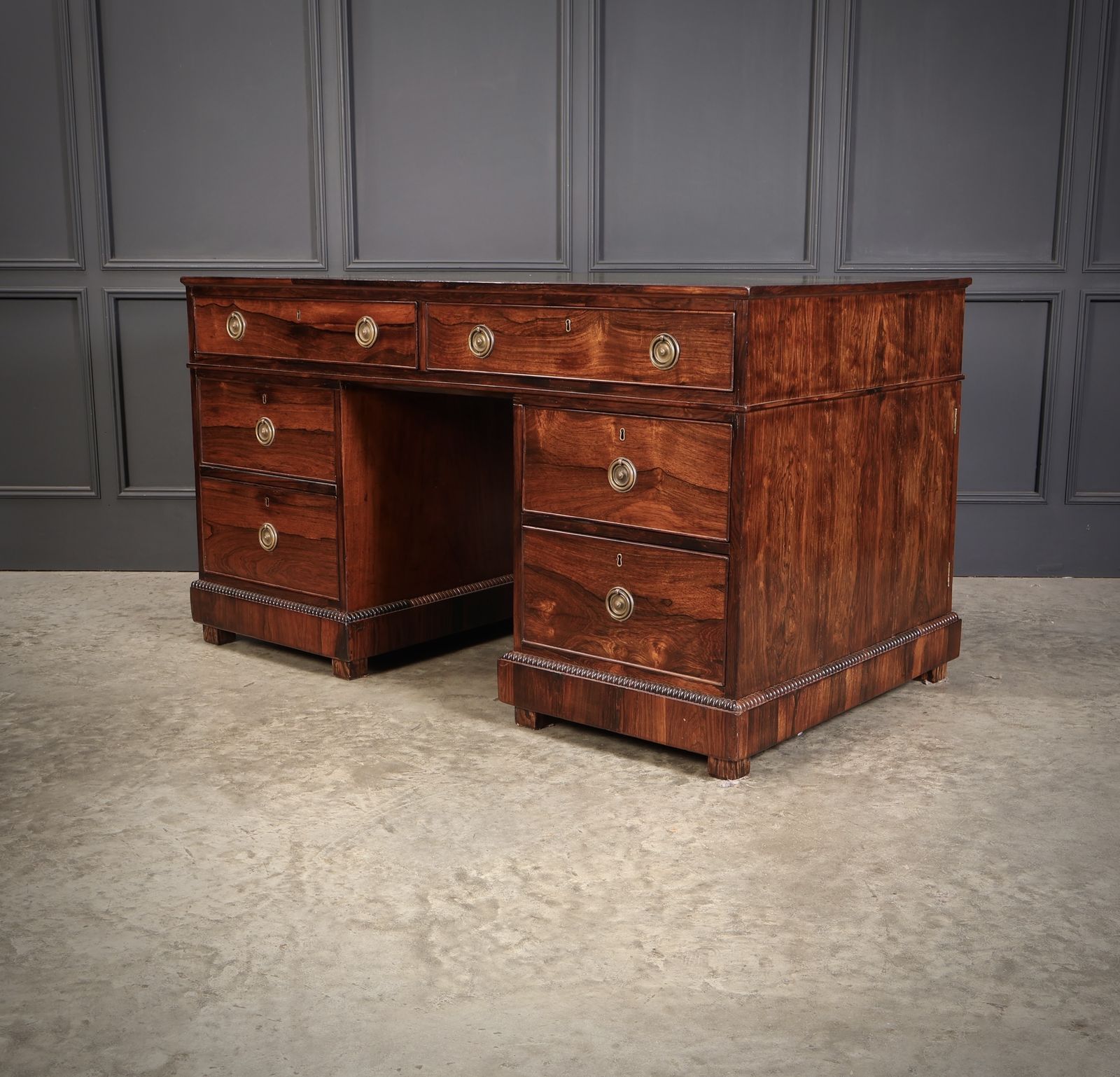 photo for sale Rare William IV Rosewood Partners Desk
