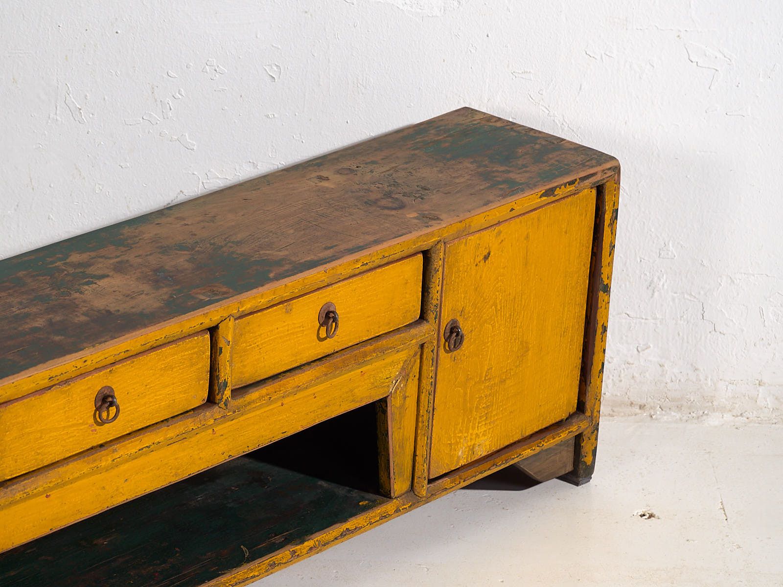 Antique Yellow Tv Cabinet (C.1900) #18 photo furniture
