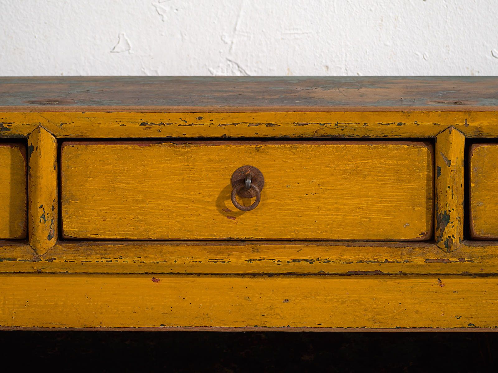photo vintage Antique Yellow Tv Cabinet (C.1900) #18