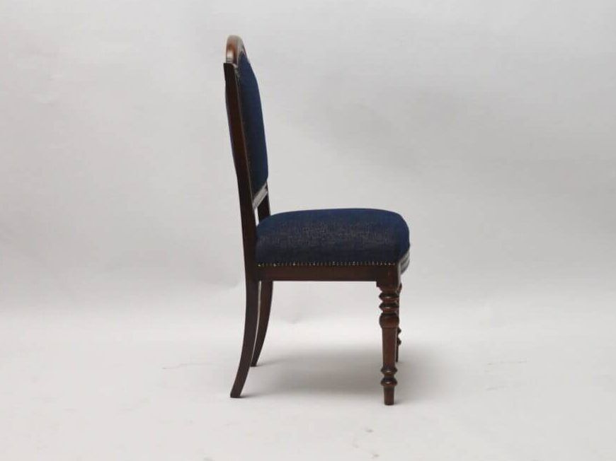 Wooden Theater Chair Newly Reupholstered With Zero Waste Fabric, 19th Century Italy photo furniture
