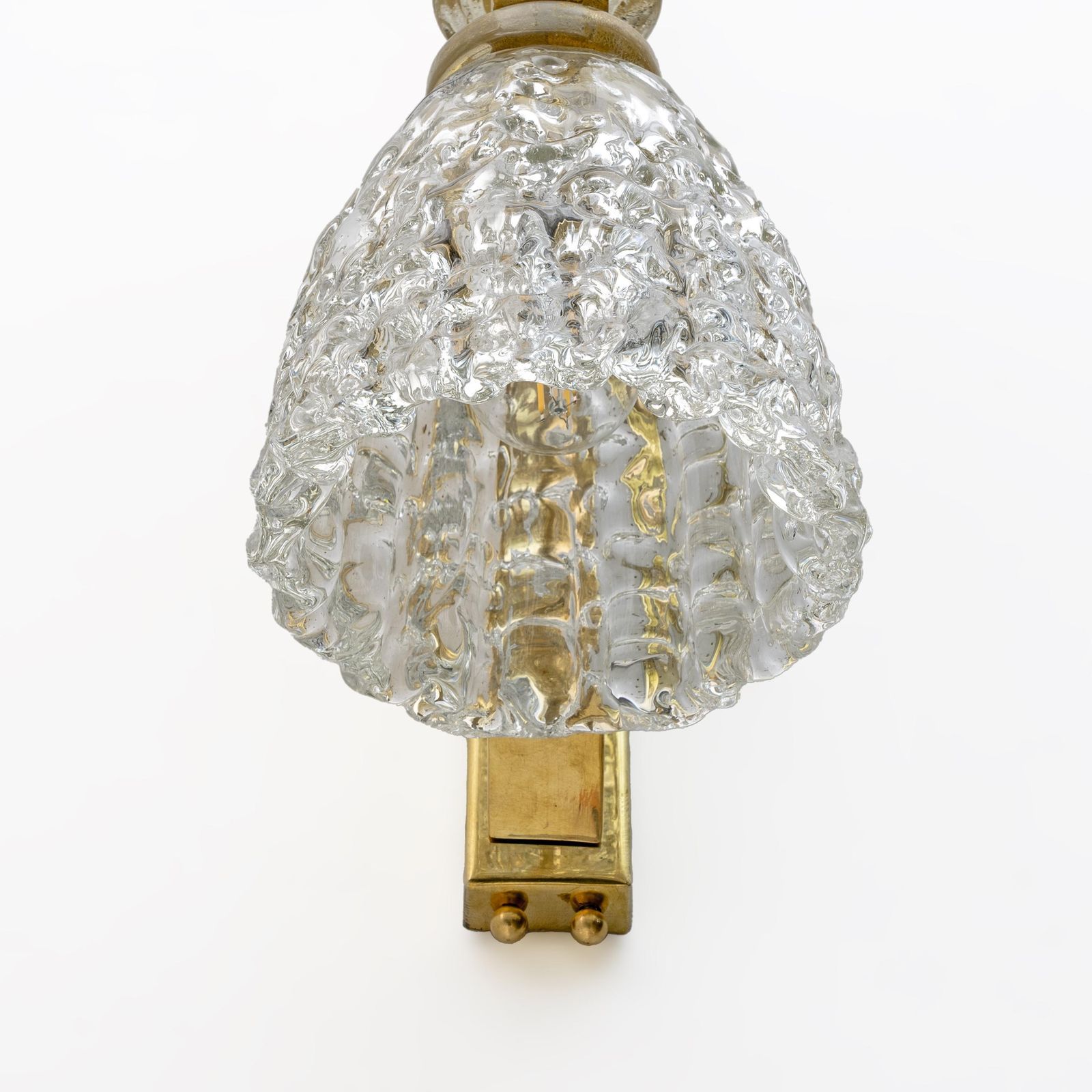 photo furniture Pair Of Art Decò Style Murano Glass And Brass Sconces