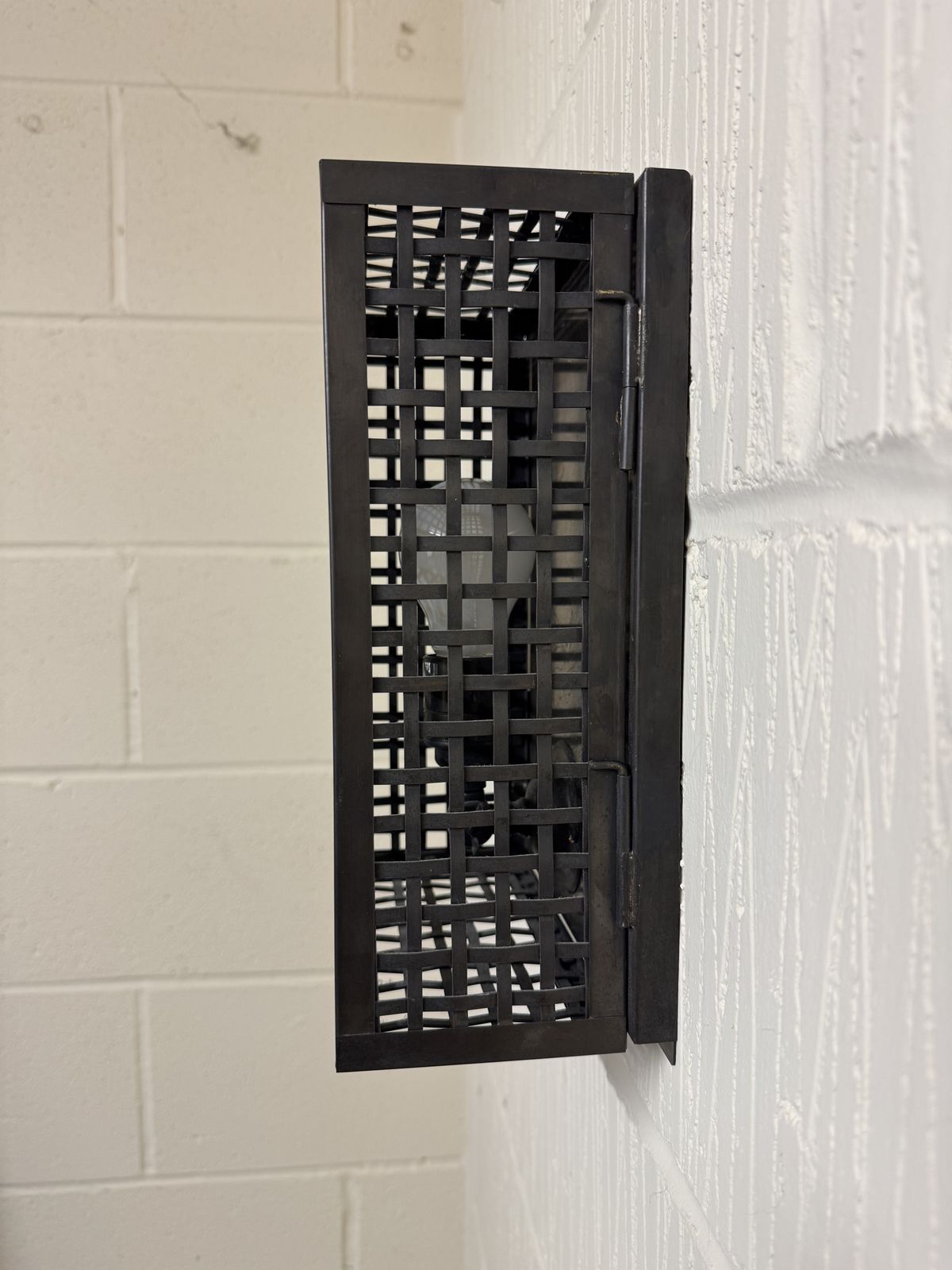 Reclaimed Lighting: Black Cage Light (Quantity 4x) photo for sale