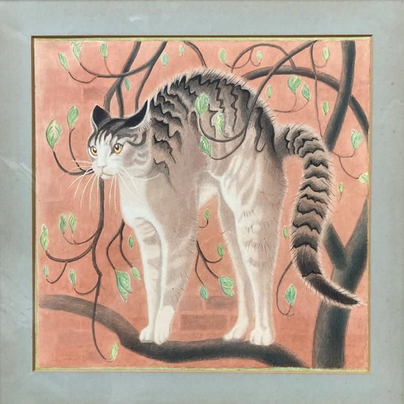 Elsie Mabel Whitford Watercolour   'Cat' photo 875.0