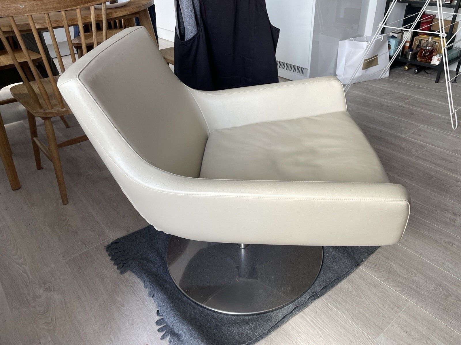 Bpa International Jill Leather Swivel Chair photo furniture
