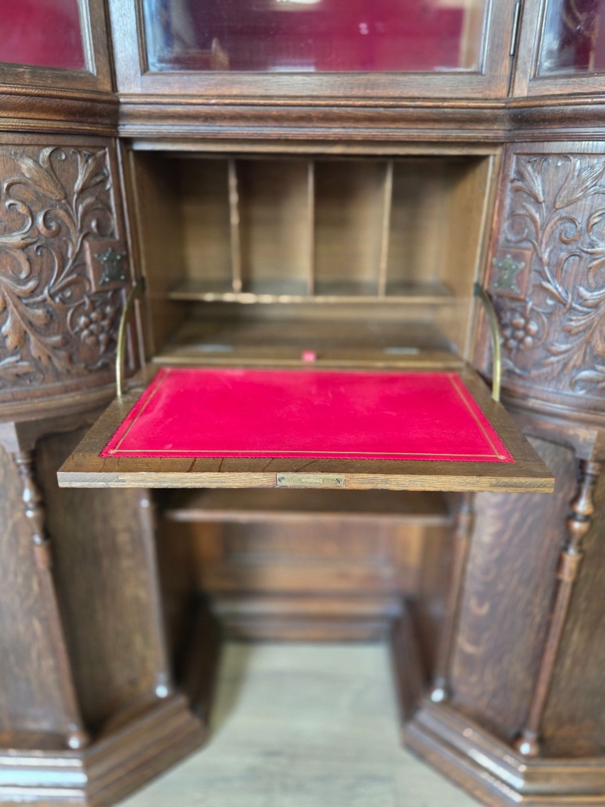 photo for sale Morris & Co Victorian Oak Cabinet/Desk Designed By George W Jack