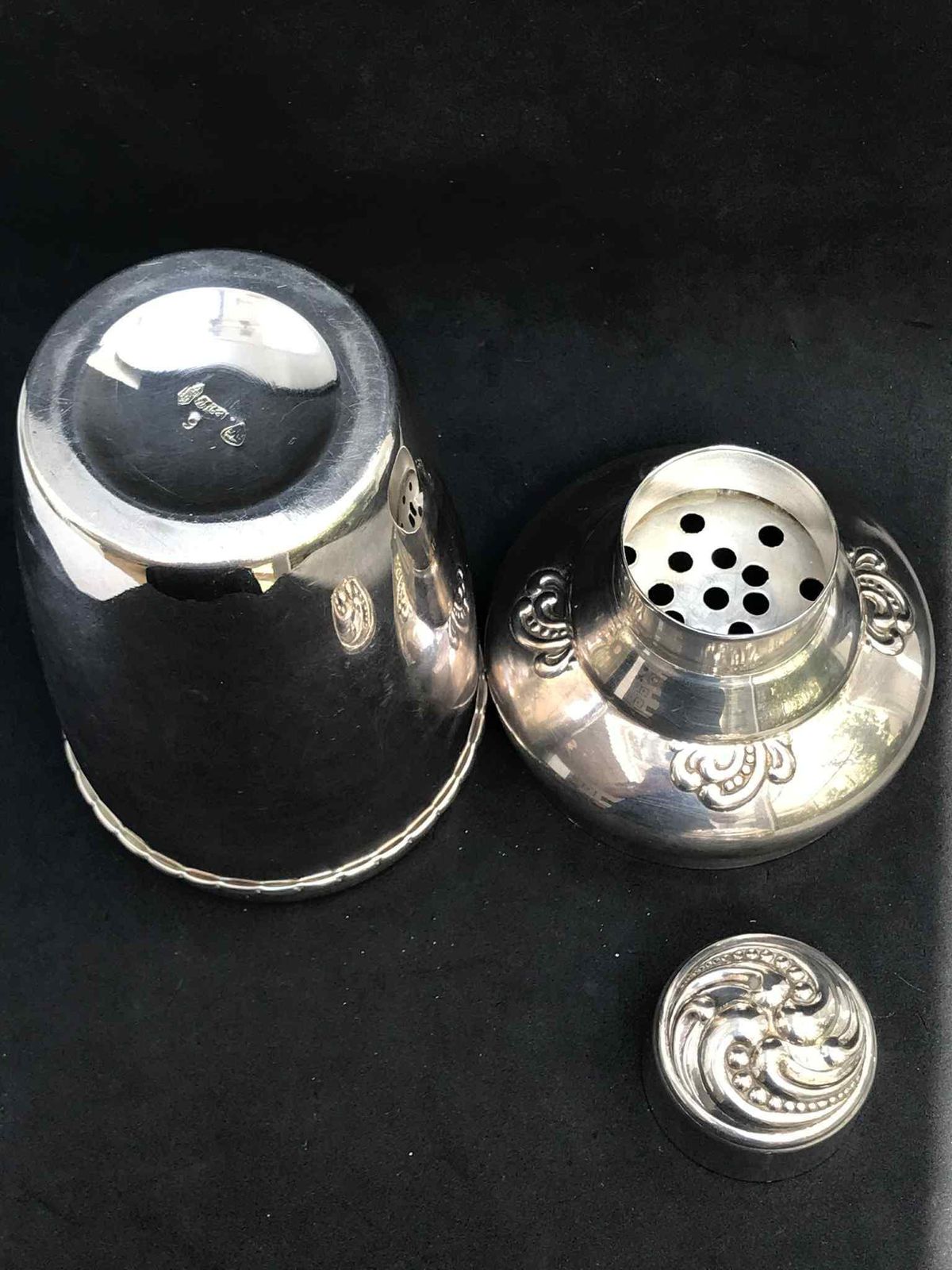 Art Deco Cocktail Shaker Deens Antiek Jaren 1920 Verzilverd Barkar Decoratie Mixologie Gereedschap Cadeau Barware Accessoires photo Woonaccessoires