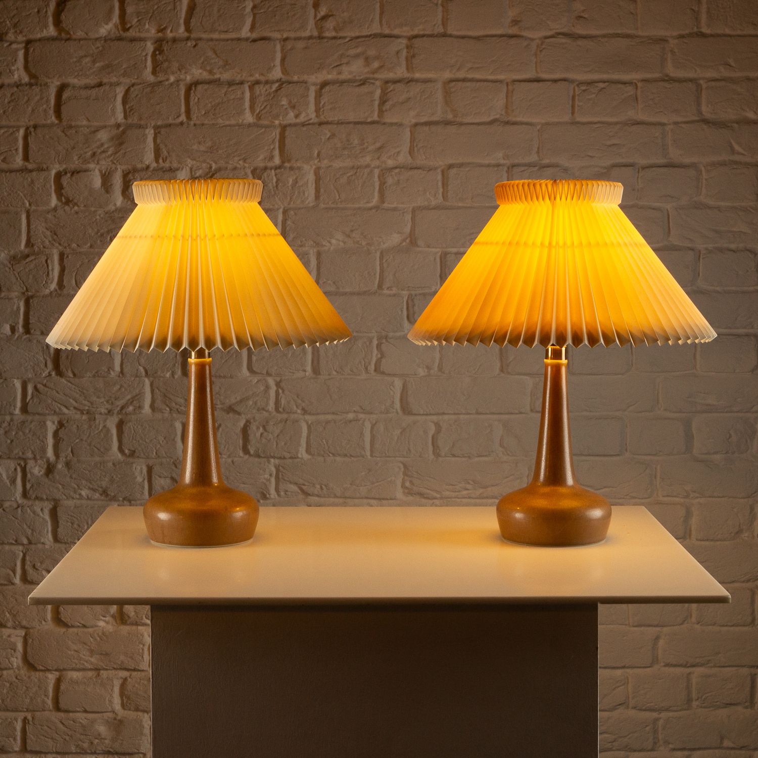 Pair Of Le Klint Palshus Stentöj Model 311 Lamps, Denmark 1960s photo furniture