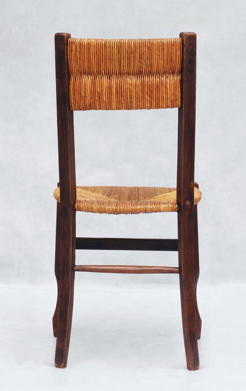 Set Of 6 Provincial French Woven Rush Chairs C1950s photo buy