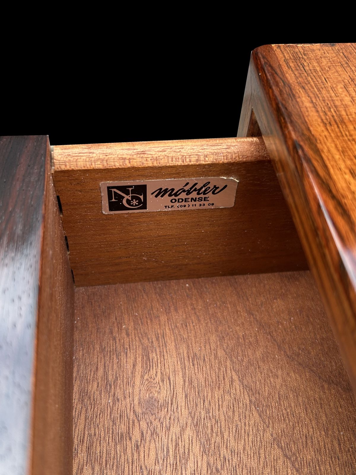 Chest Of 2 Drawers By Neils Clausen In Santos Rosewood photo vinterior