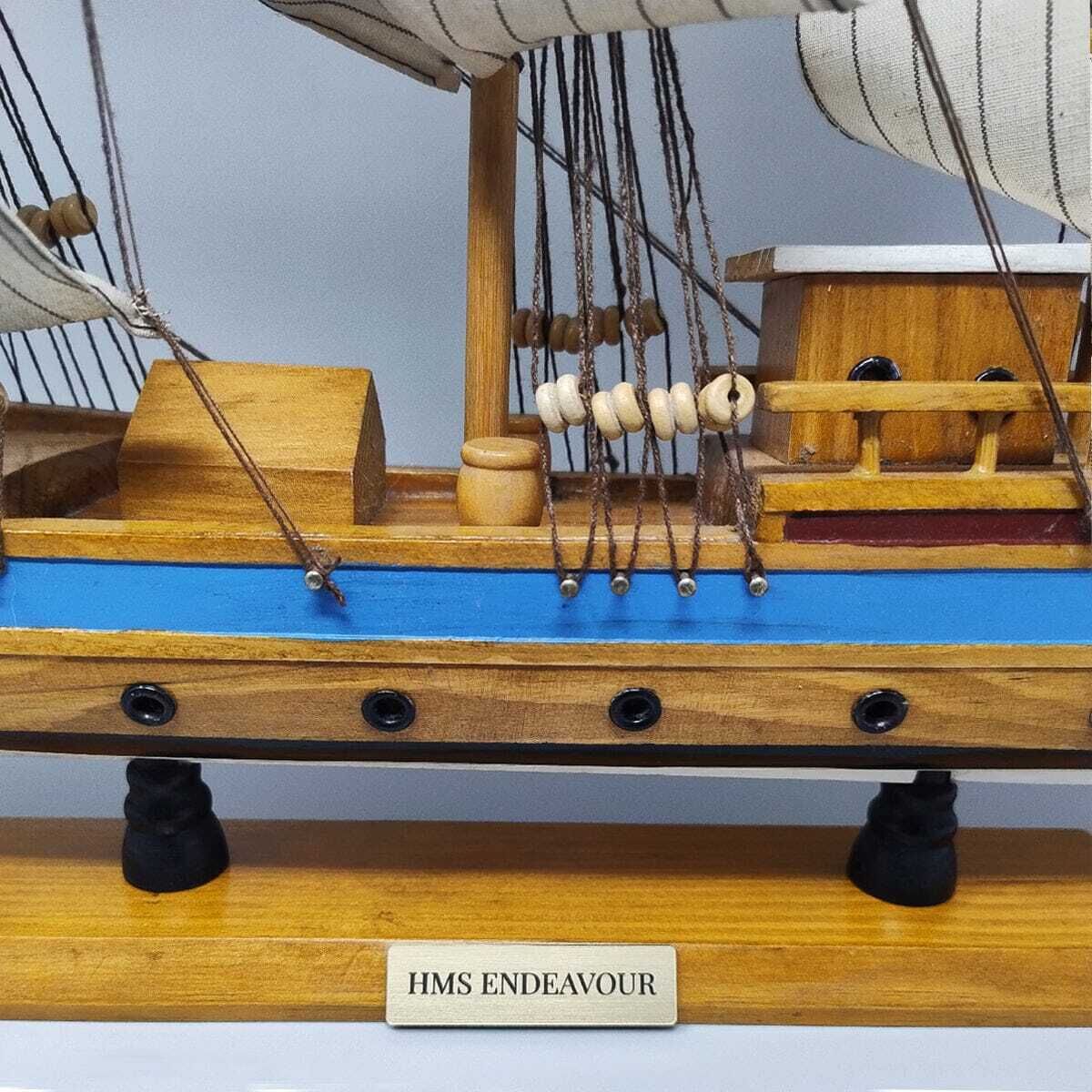 1970s Astonishing Hms Endeavour Model Ship. Handmade. Made In England photo buy