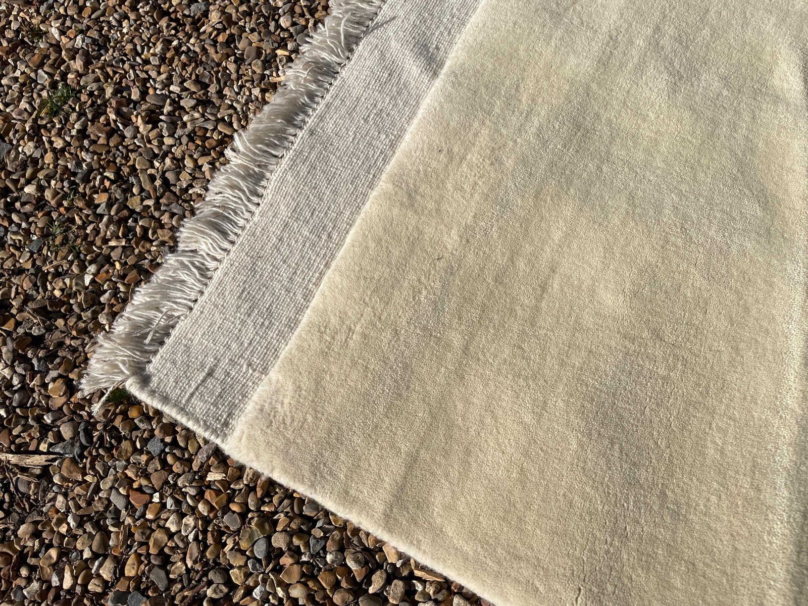 New Nordic Knots Woven Rug Rectangle Wool Cotton Antique White 200x300cm Arje Carpet Mat Pattern Floor Mat Current photo Textiles