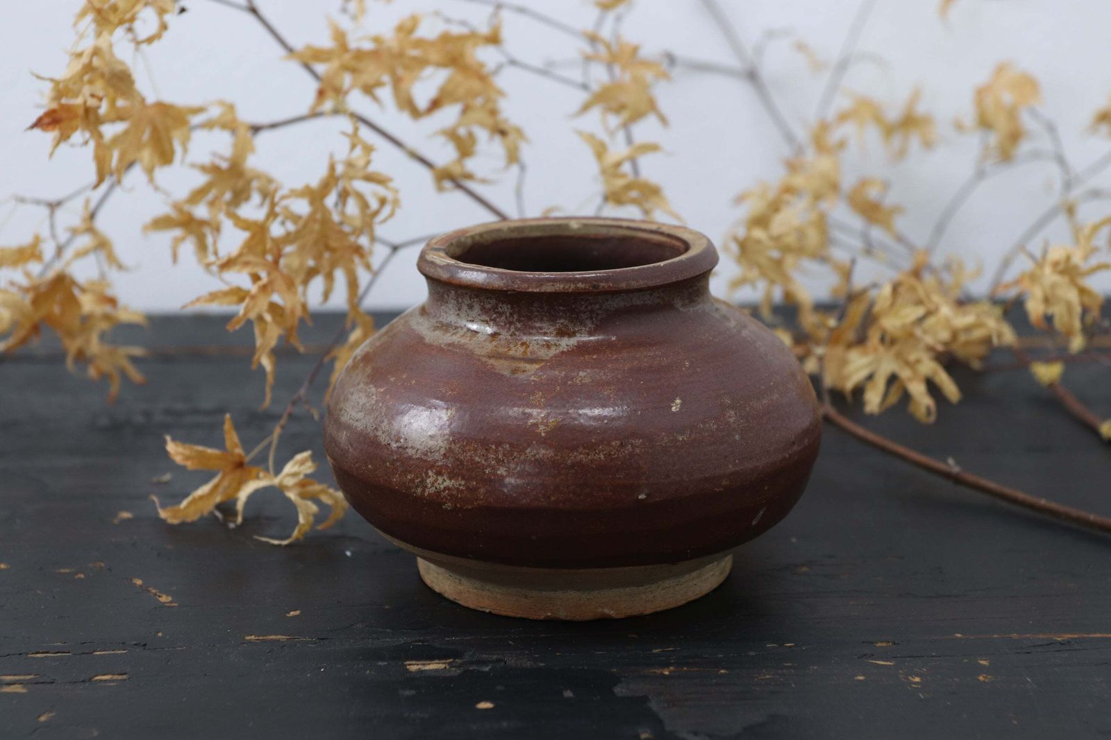 Sung Dynasty Brown Slip Glazed Ceramic Pot