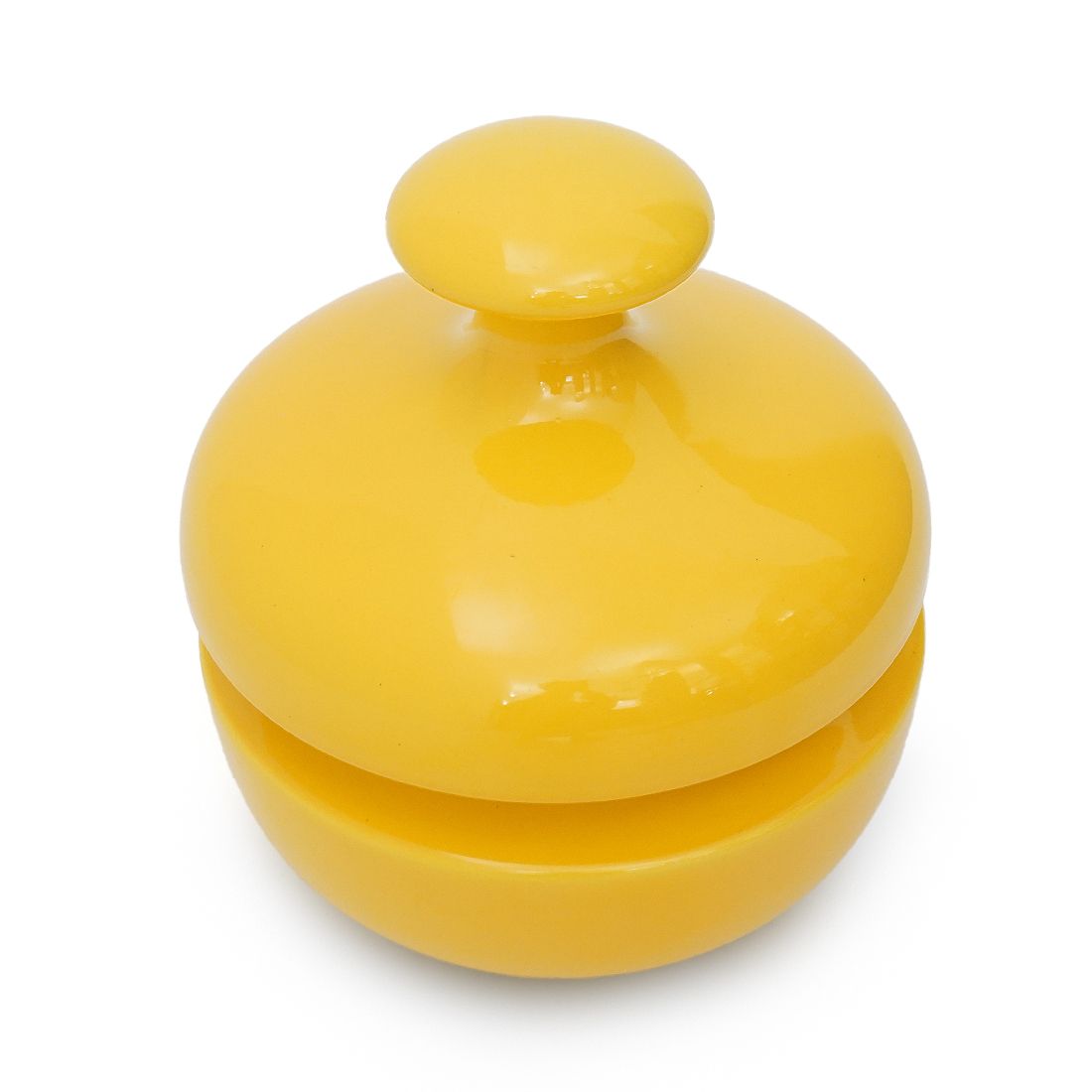 Yellow Ceramic Vase With Lid By Enzo Bioli For Il Picchio, 1970s photo 750.0