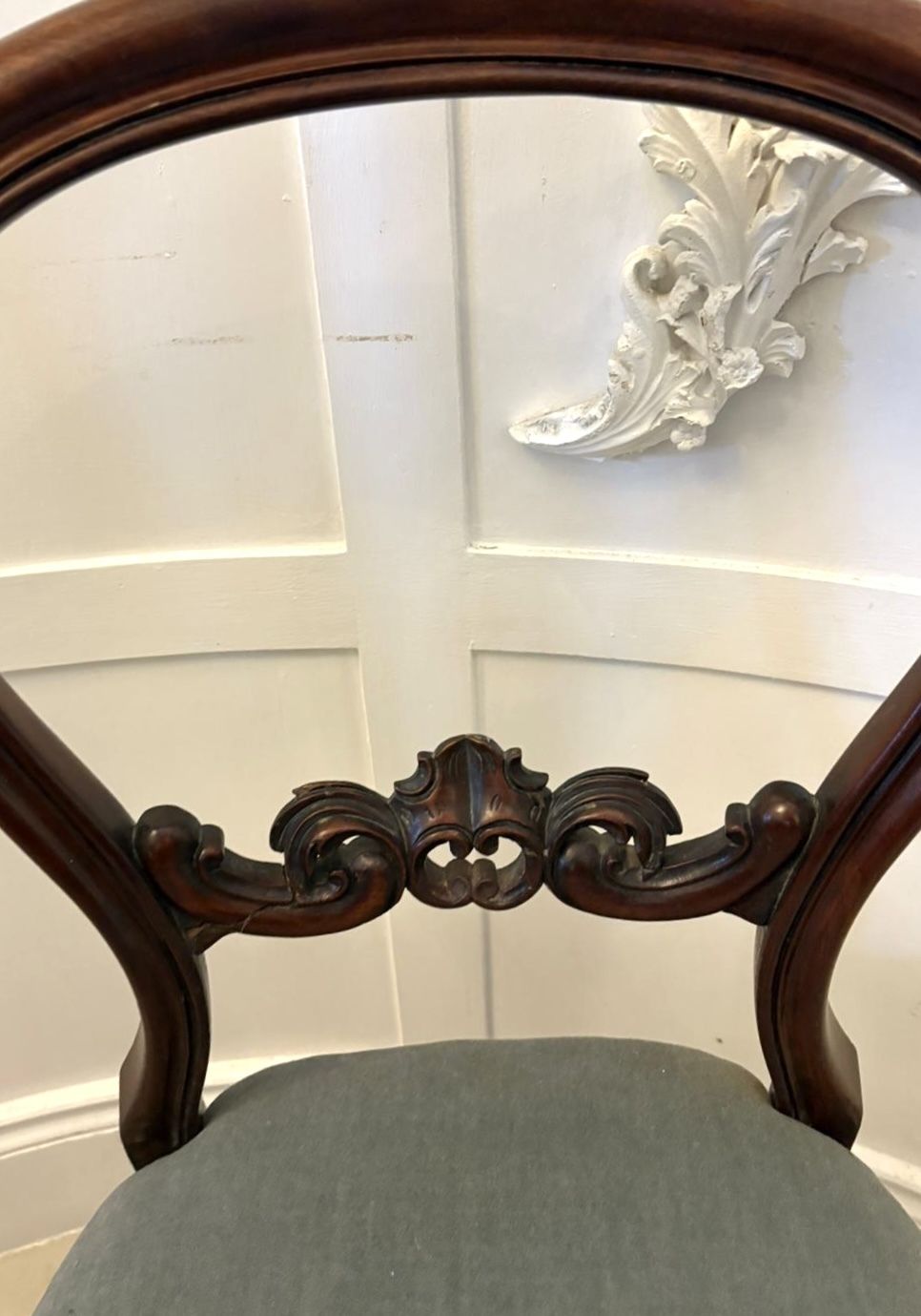 Set Of Six Antique 19th Century Quality Carved Mahogany Dining Chairs photo 3300.0