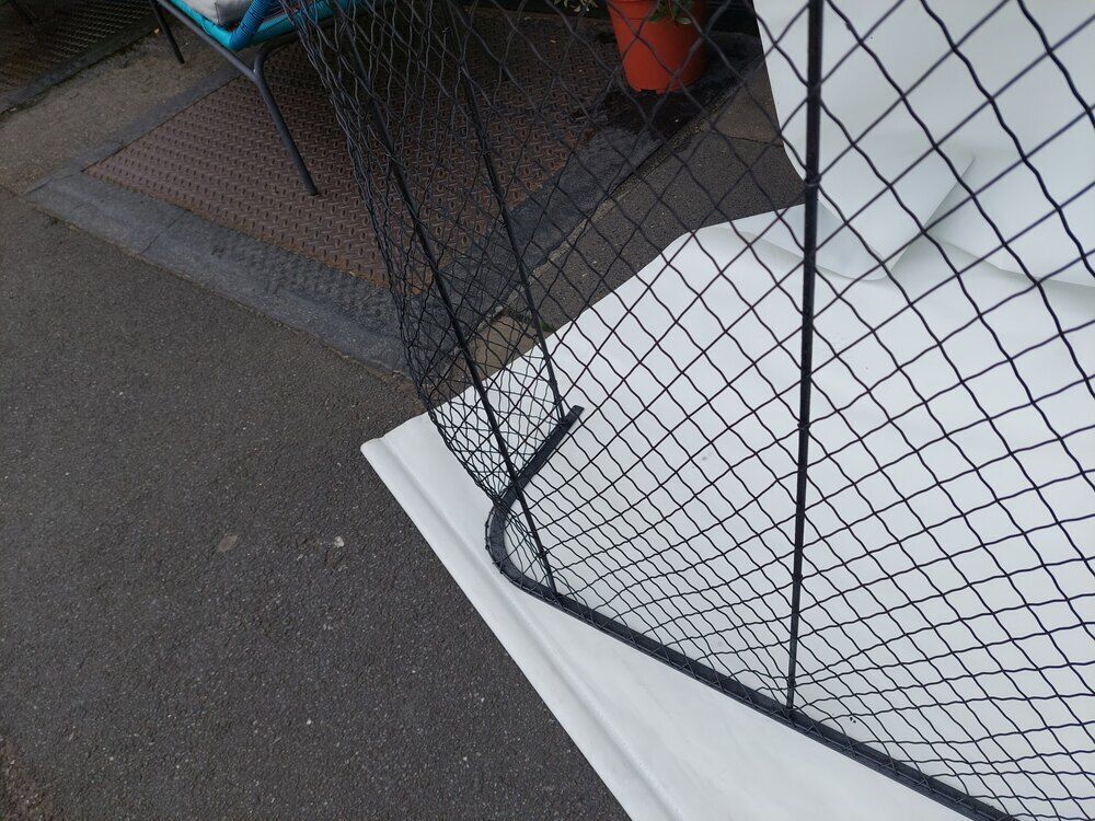 Victorian Brass Wire Mesh Nursery Fender photo vinterior