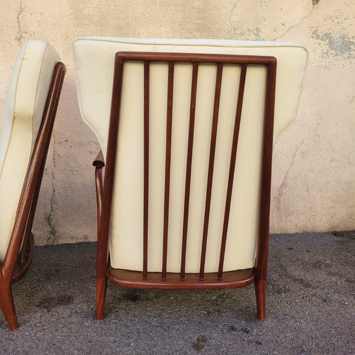 Pair Of Armchairs In The Style Of G Scapinelli, Late 20th Century photo 3800.0