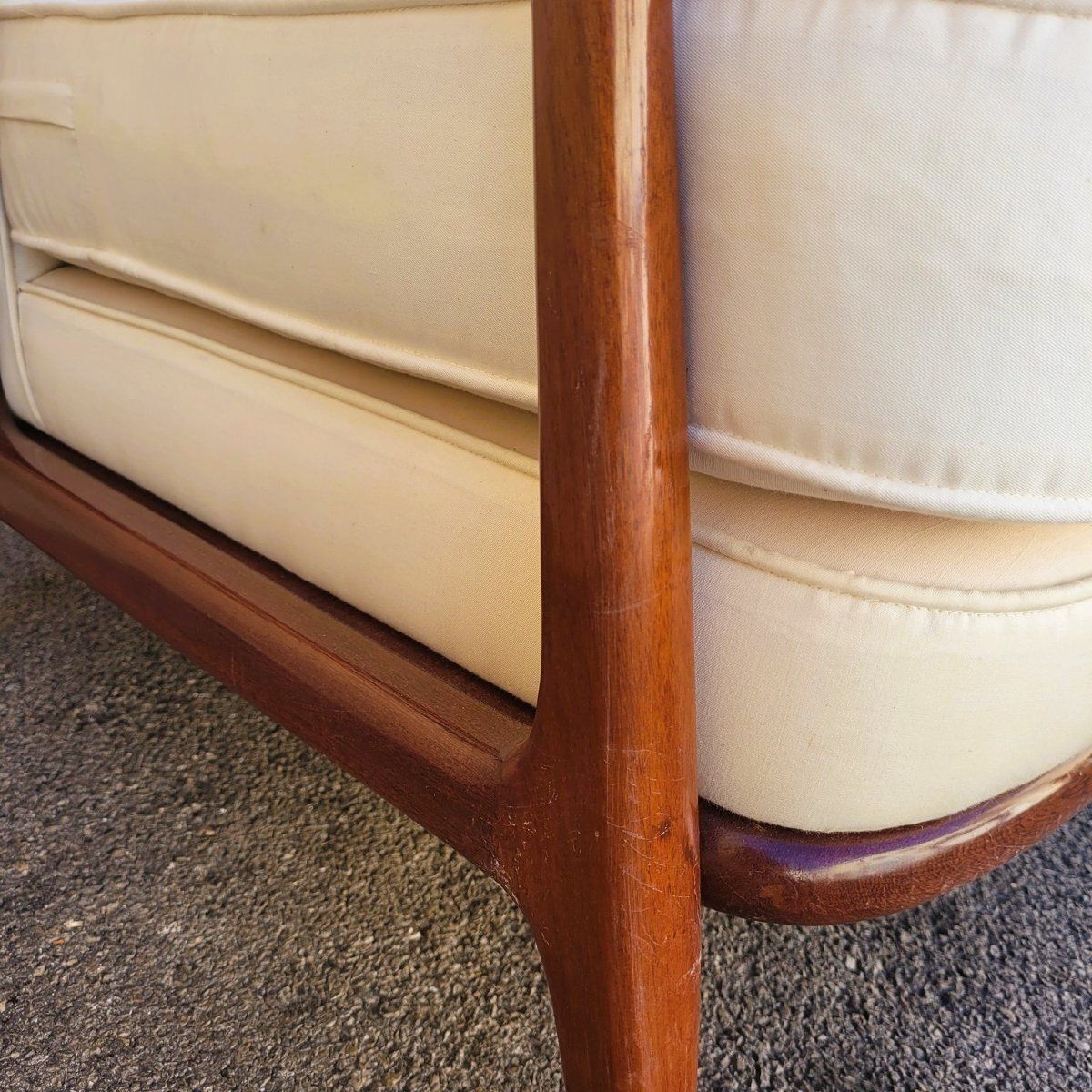 Furniture Pair Of Armchairs In The Style Of G Scapinelli, Late 20th Century photo