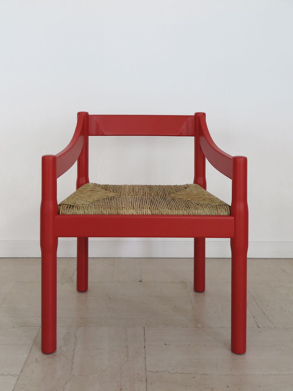 3600.0 Vico Magistretti For Cassina Red Dining Chairs Model Carimate, Italy 1960s photo