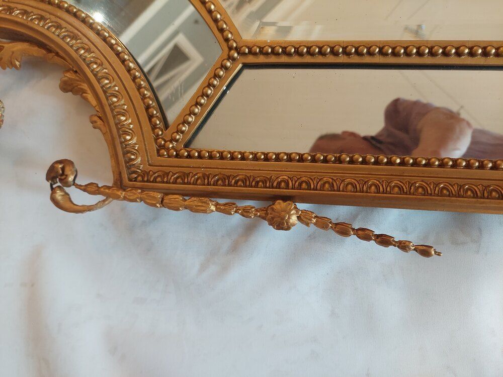 Adam Revival Late 19thc Gilt Gesso Mirror photo Home Decor
