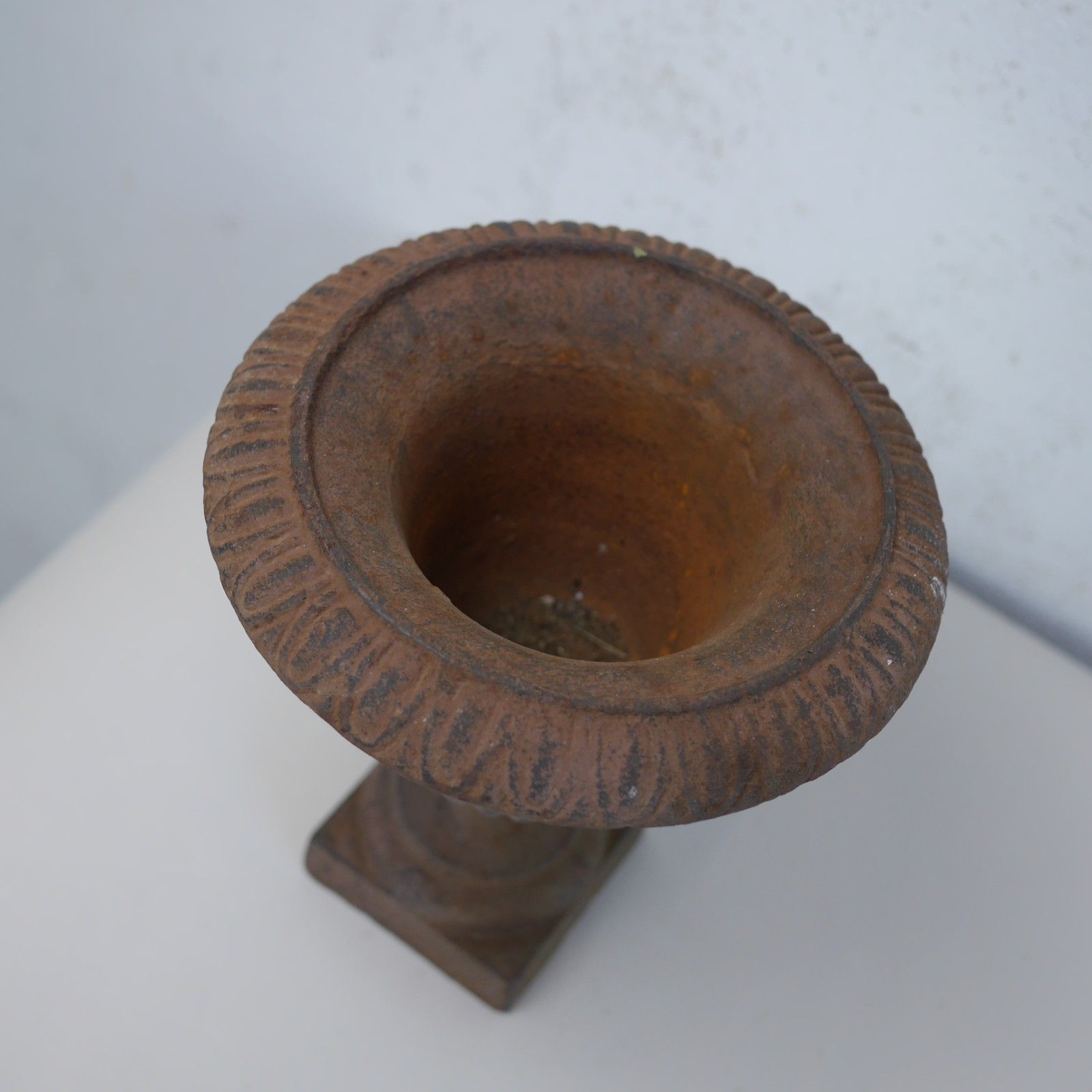 photo furniture Small Miniature Cast Iron French Campana Urn Planter Victorian Style #102894