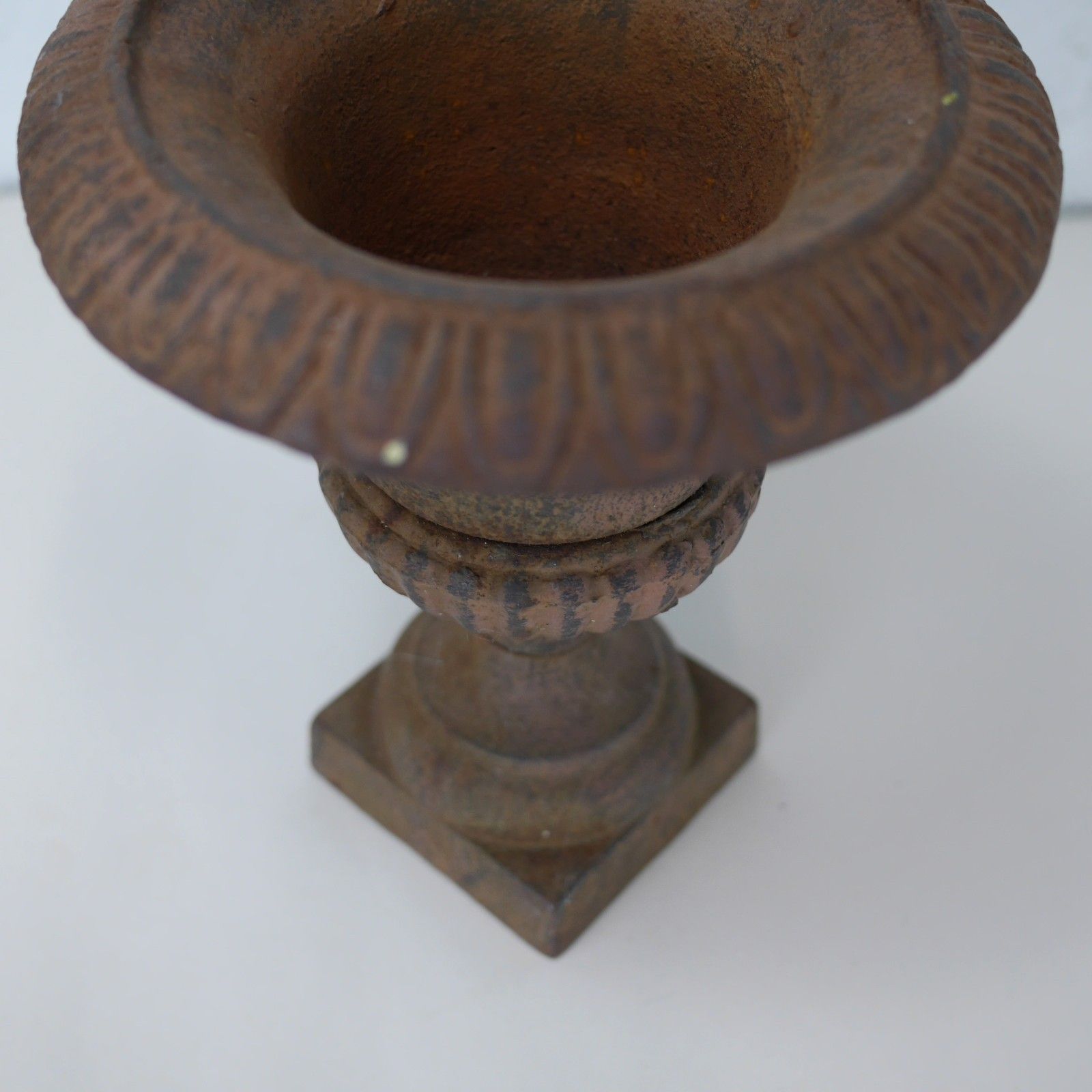 photo vinterior Small Miniature Cast Iron French Campana Urn Planter Victorian Style #102894