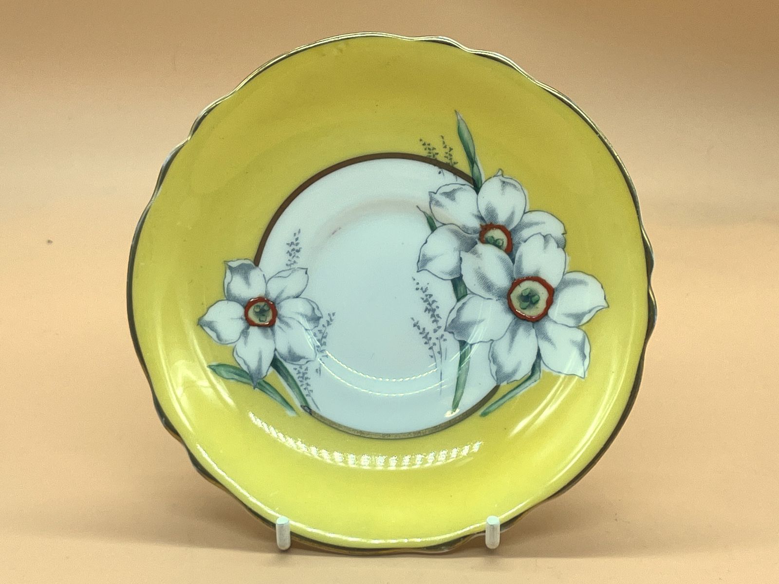 Art Deco Paragon China Double Warrant Narcissus (Daffodil) Tea Cup & Saucer Duo. No A539. C1939   49. photo buy