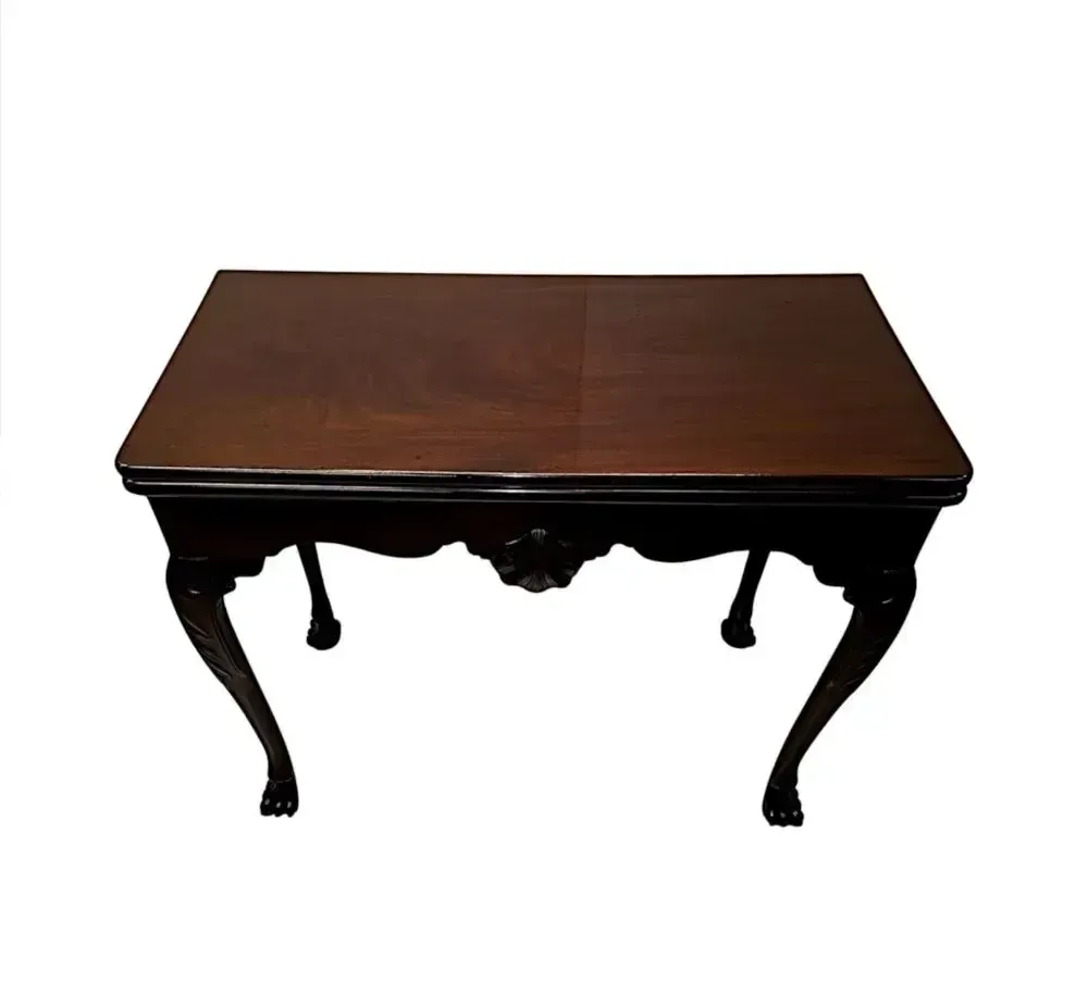 A Very Rare Early 19th Century Irish Turn Over Leaf Games Table photo Furniture