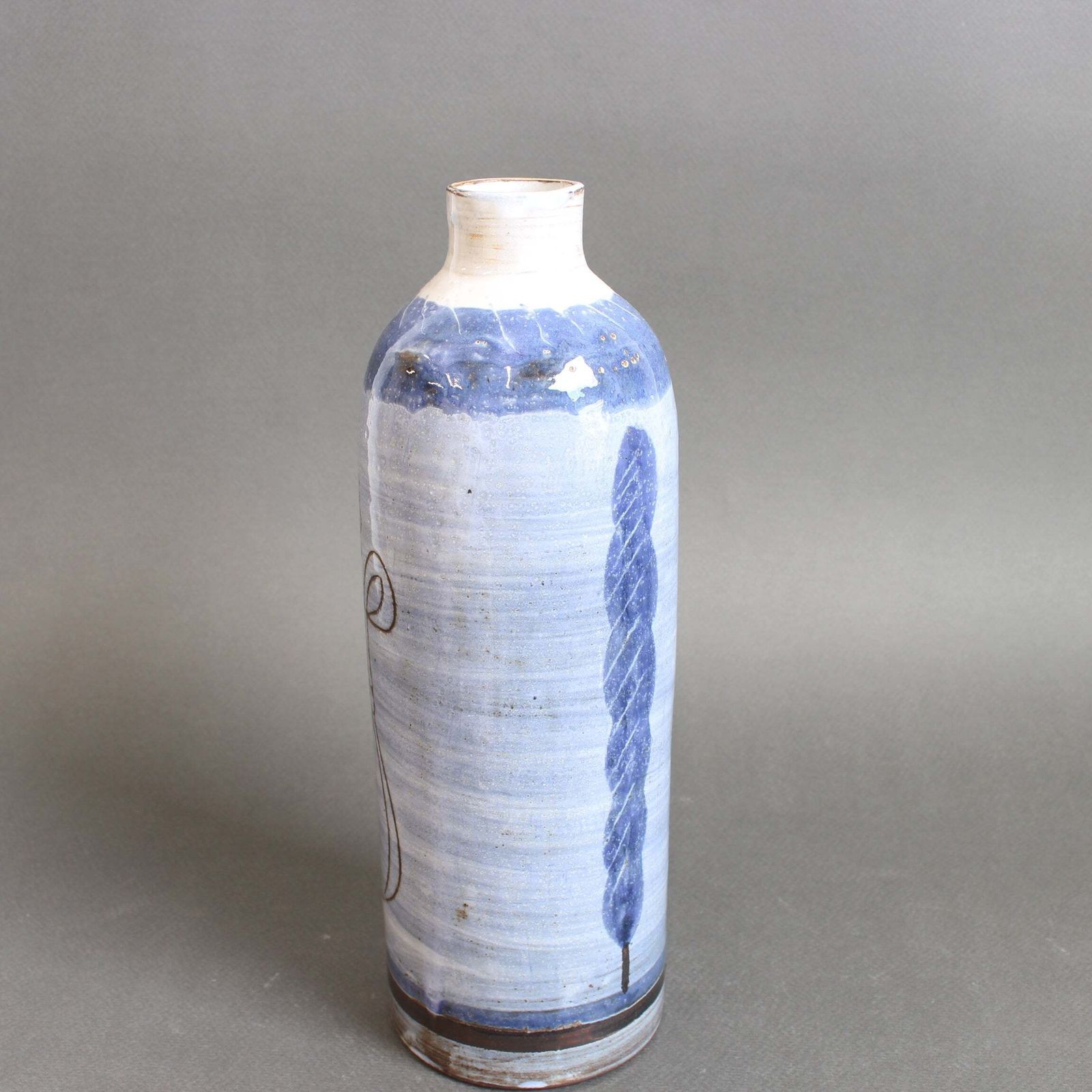 Mid Century French Ceramic Vase By Michel Barbier (Circa 1960s) photo for sale
