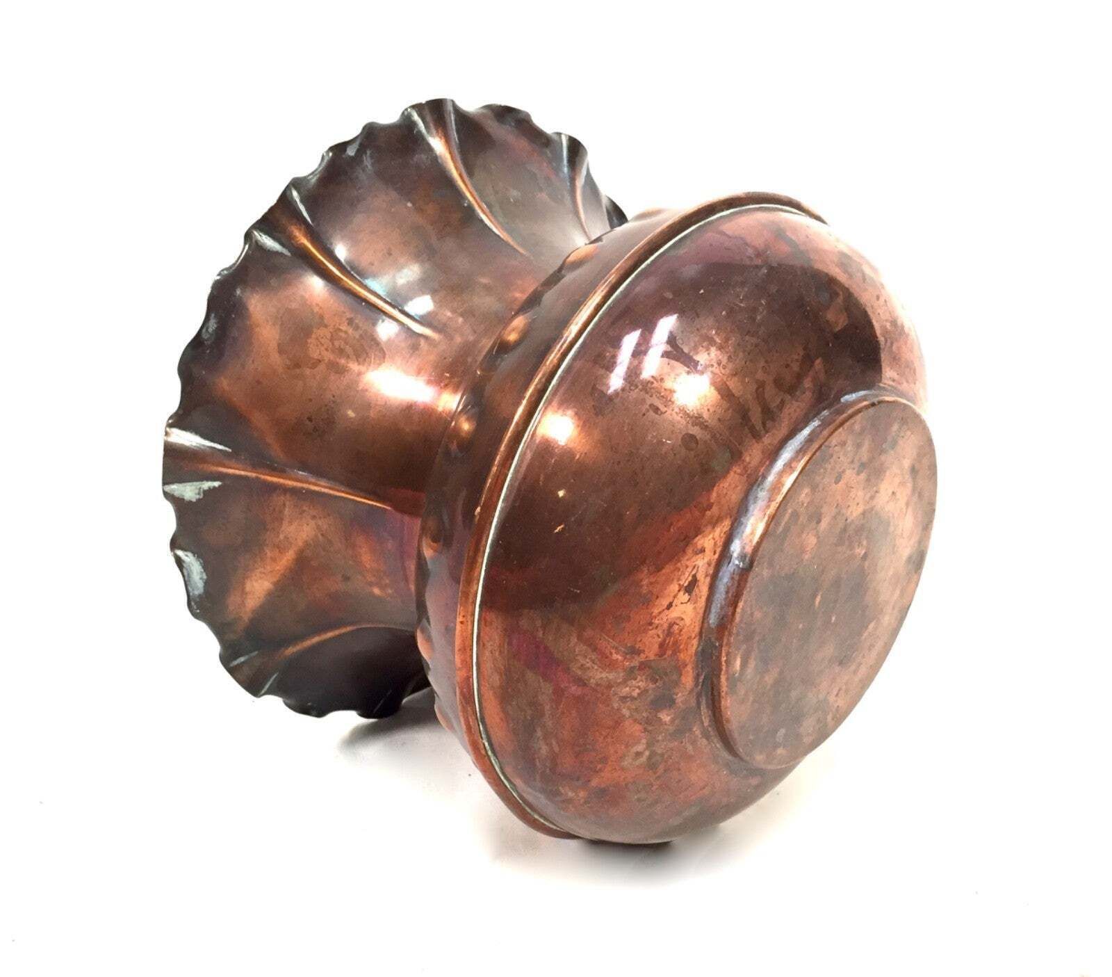 Antique Art Nouveau Copper Planter / Plant Pot / Jardiniere / Arts & Crafts photo vinterior