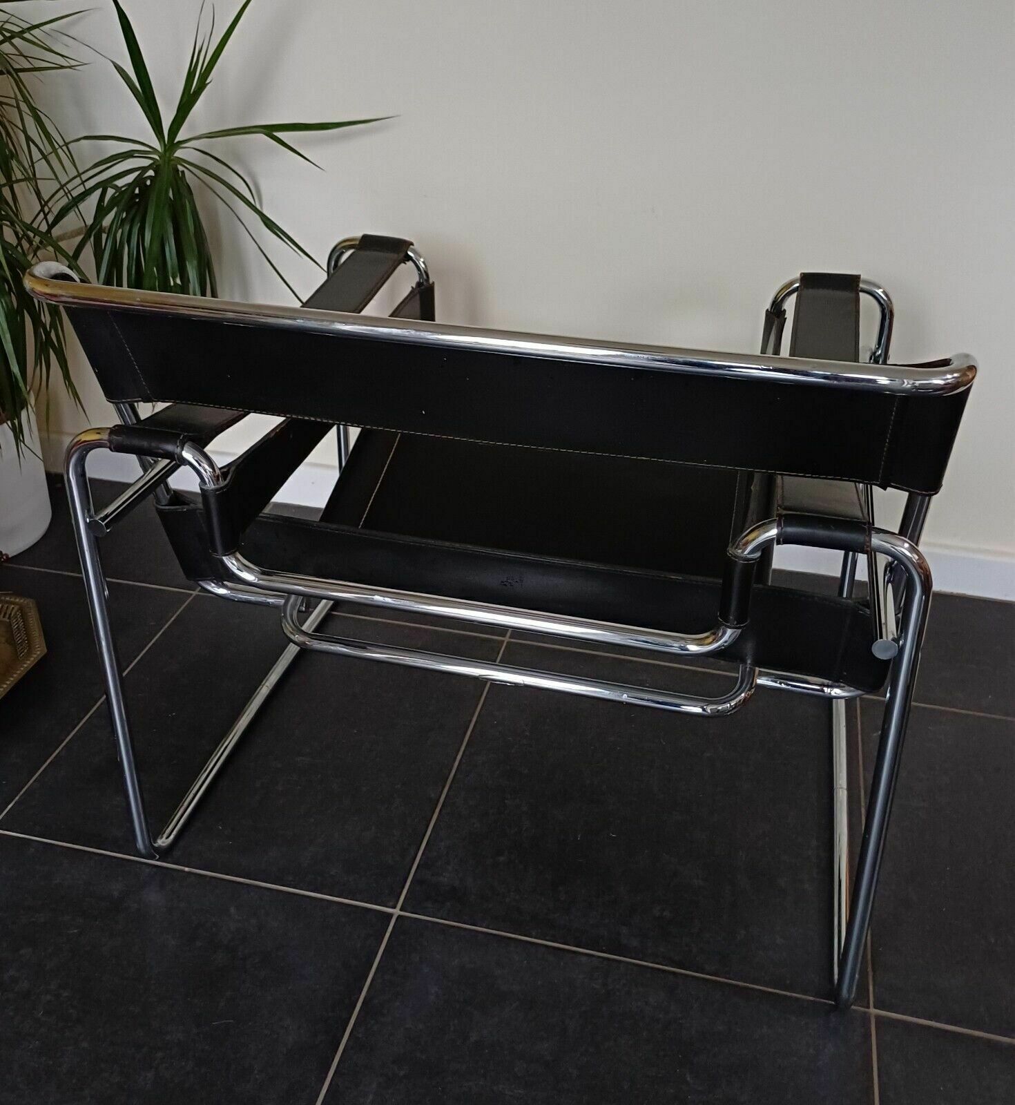 Original Wassily Chair Model B3 By Marcel Breuer, Manufactured By Gavina 1960s photo vintage