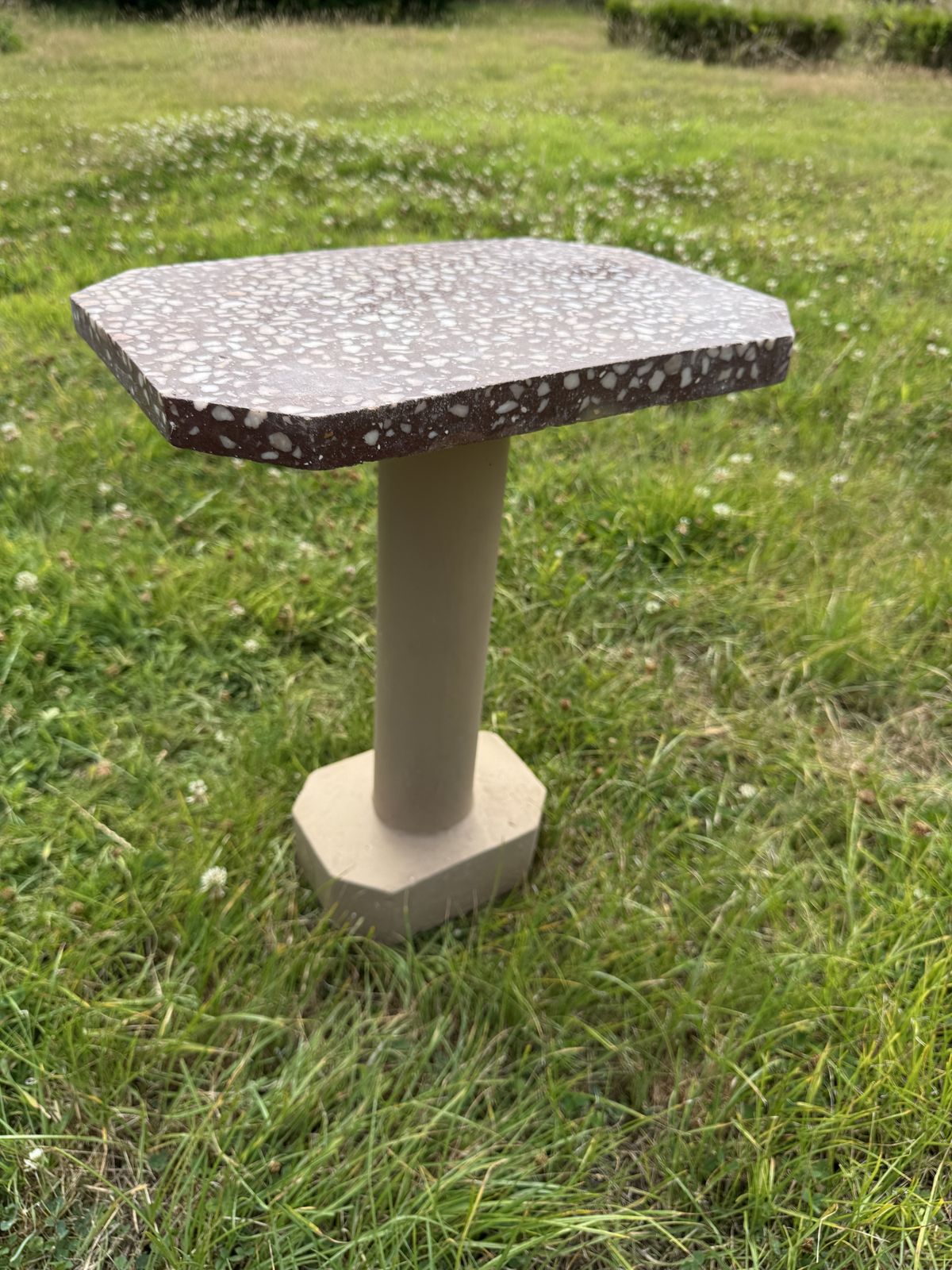 Terrazzo Outdoor Side Table photo for sale