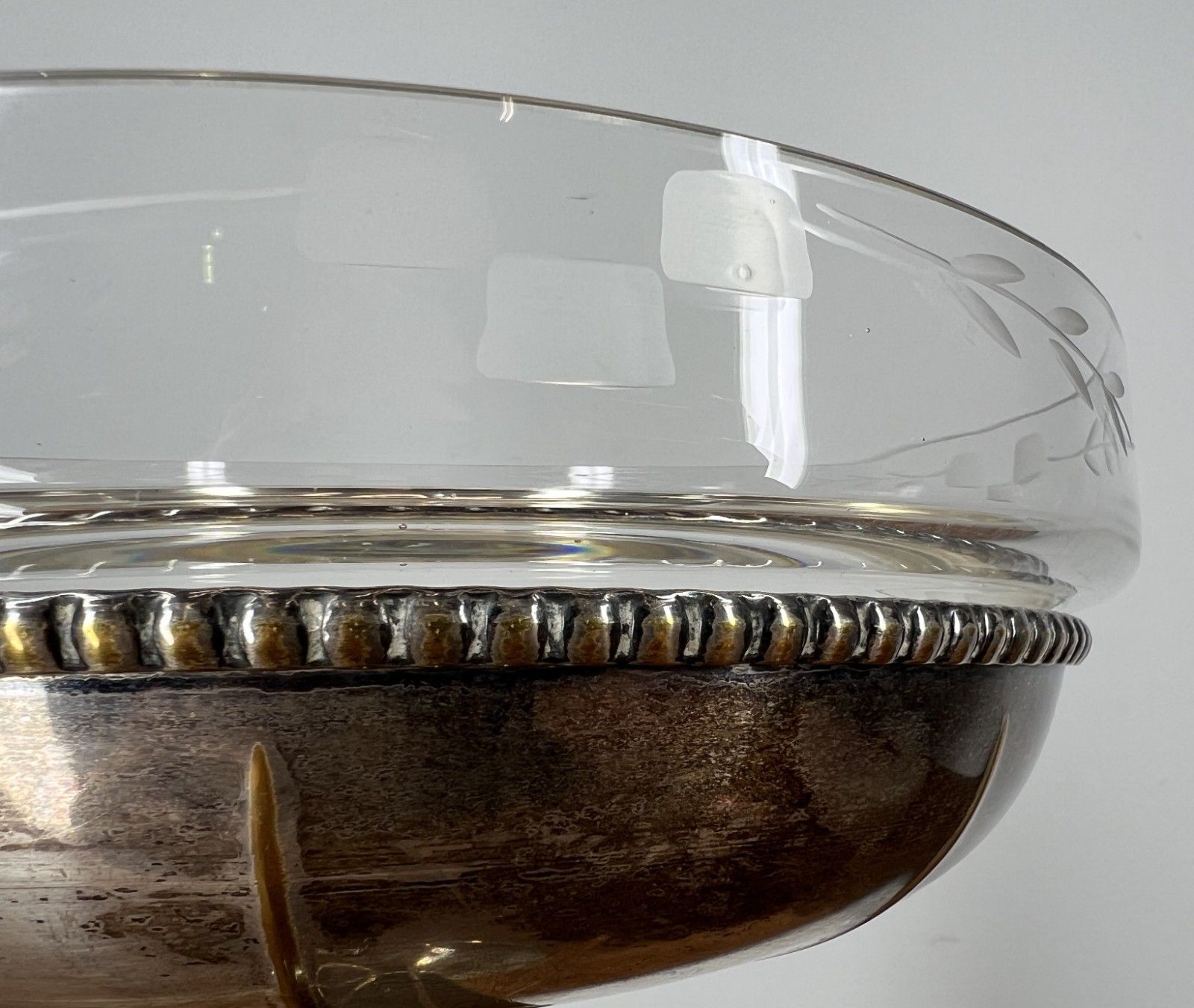 Tazza Compote Dish Vintage French Silver Plated Glass – Lot 4023 photo Home Decor