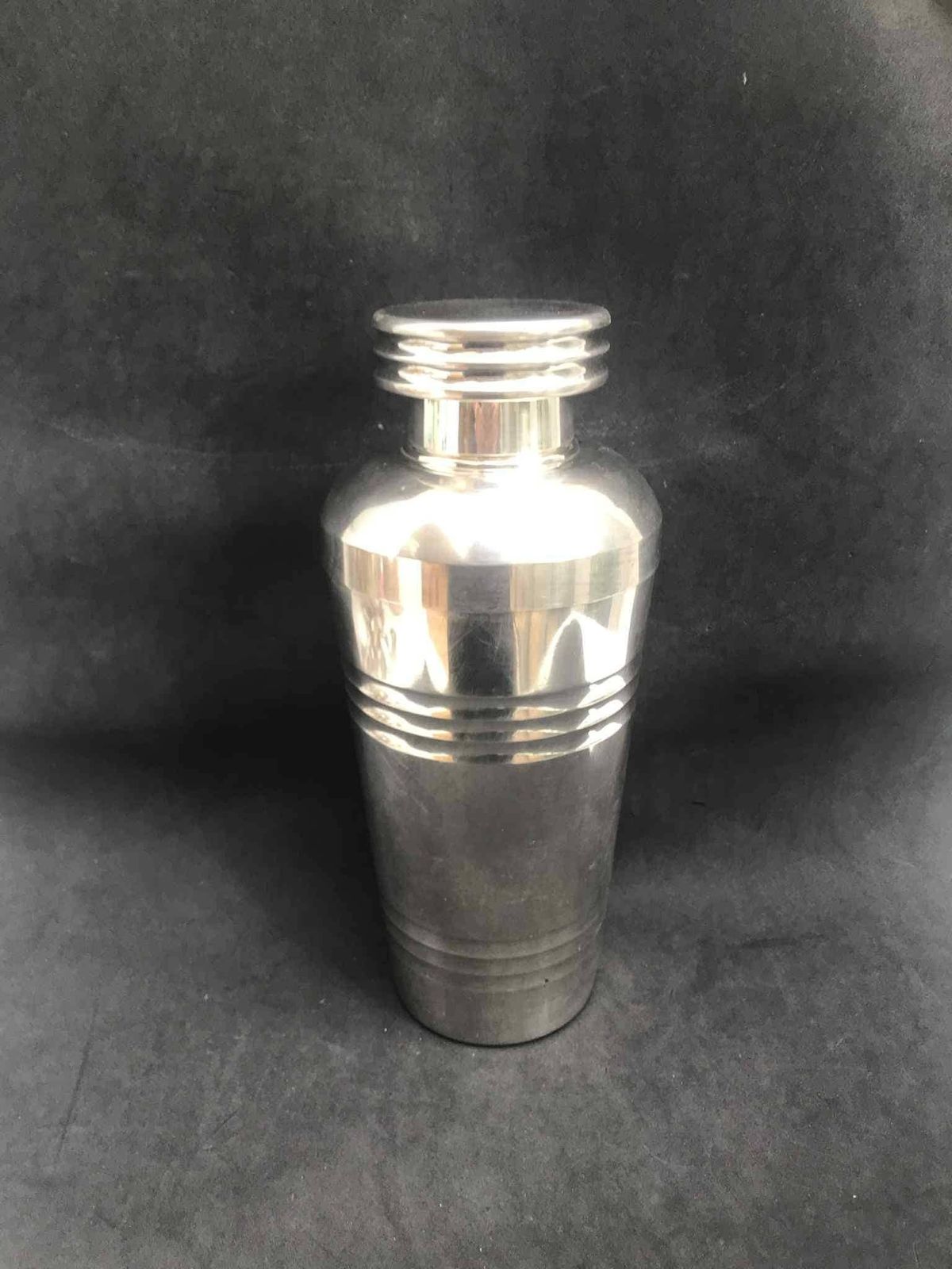Art Deco Cocktail Shaker 1920s Silver Plated Bar Cart Decor Mixology Tools Gift For Him Christmas Gift Barware Accessories Saint Medard photo 322.0