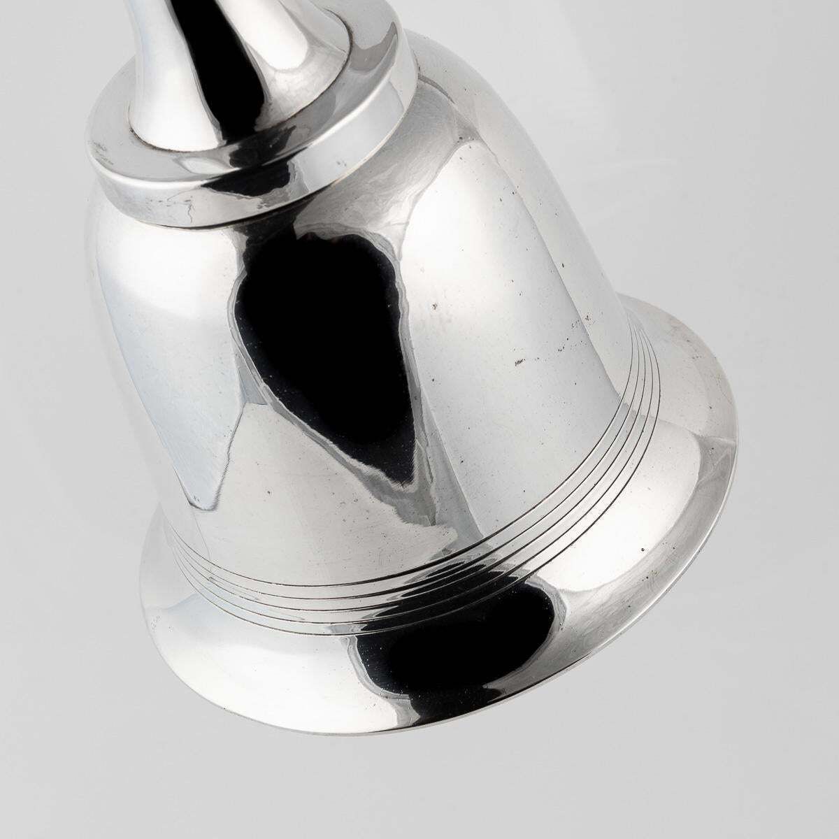 Home Decor Novelty 20thc Silver Plated "Bell Form" Cocktail Shaker, Hukin & Heath C.1930 photo