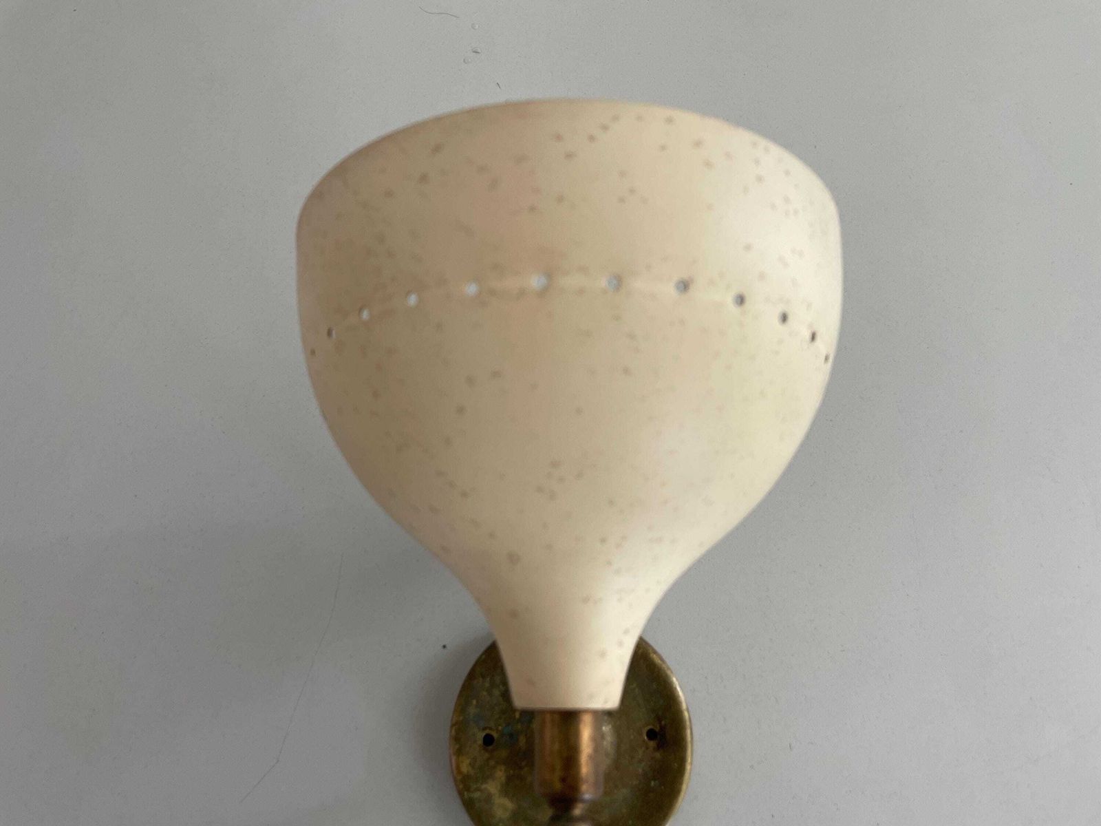 Exclusive Italian 2 Head Brass Wall Lamp By Lumen, 1950s, Italy photo 3587.0
