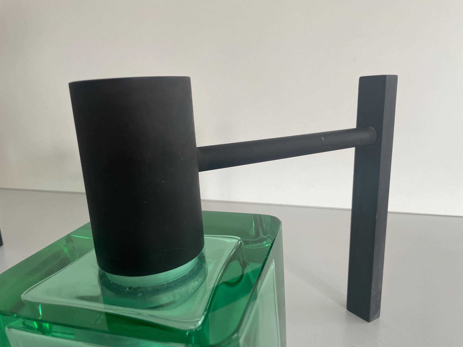 Exclusive Green Glass And Metal Wall Lamp By Seguso, 1950s, Italy photo Lighting