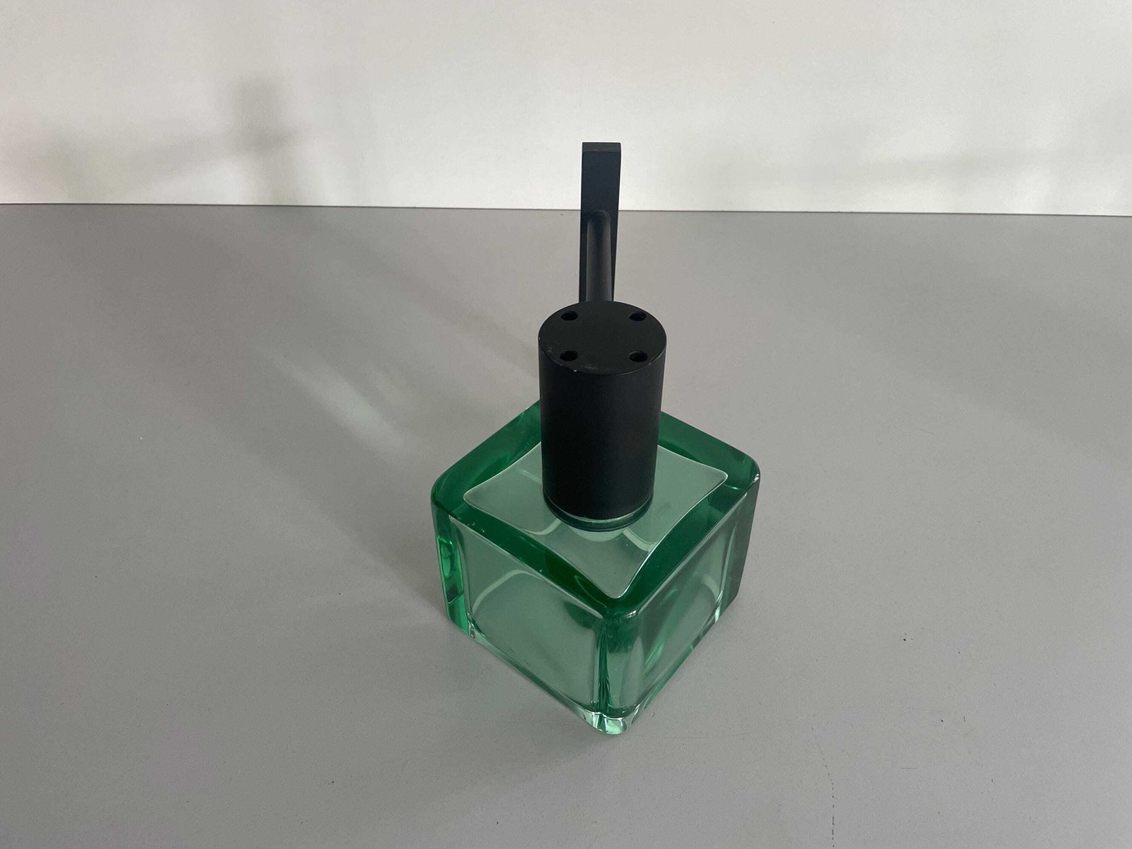 photo for sale Exclusive Green Glass And Metal Wall Lamp By Seguso, 1950s, Italy