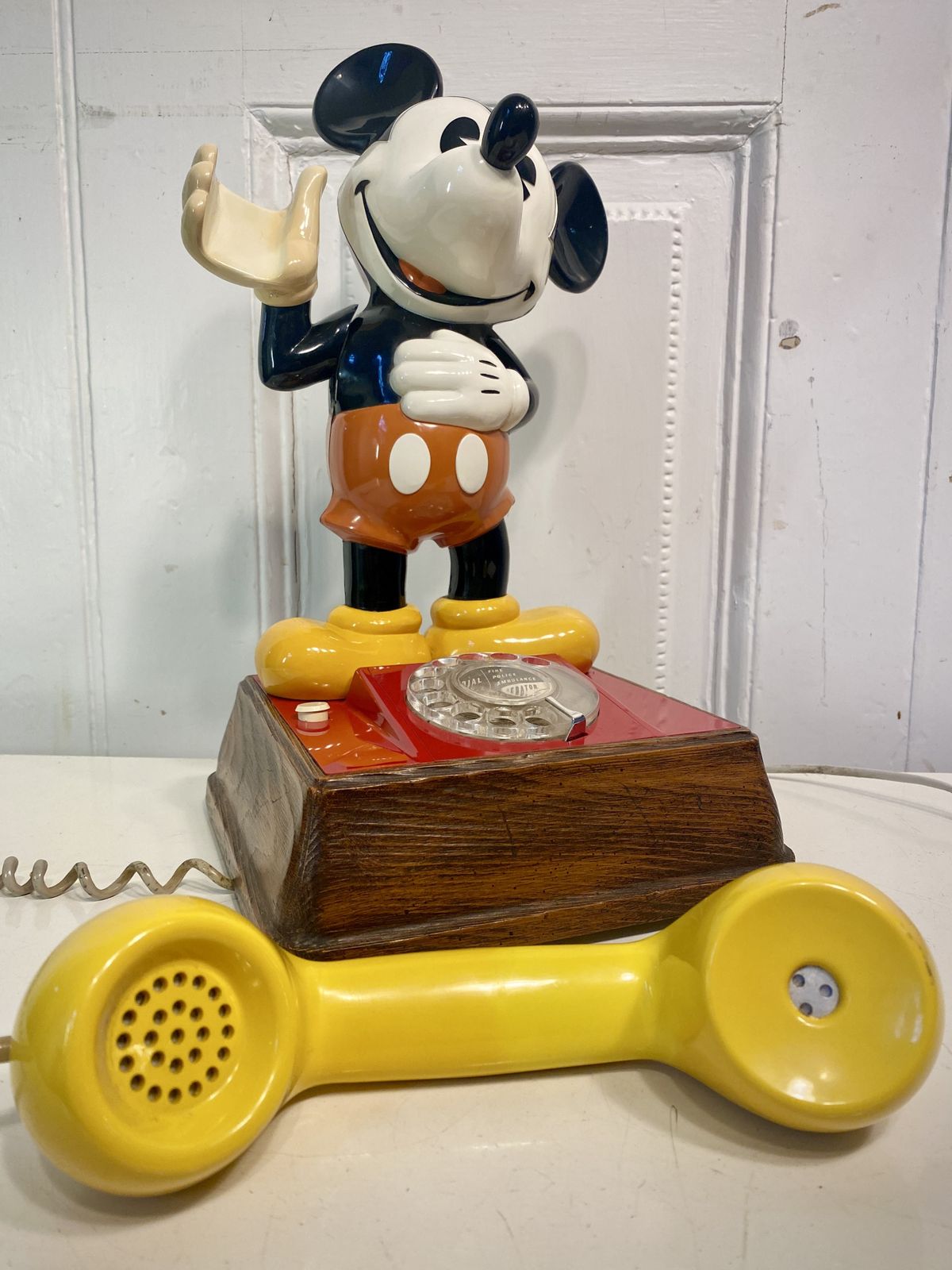 photo for sale Vintage Official Disney Mickey Mouse Rotary Dial Telephone