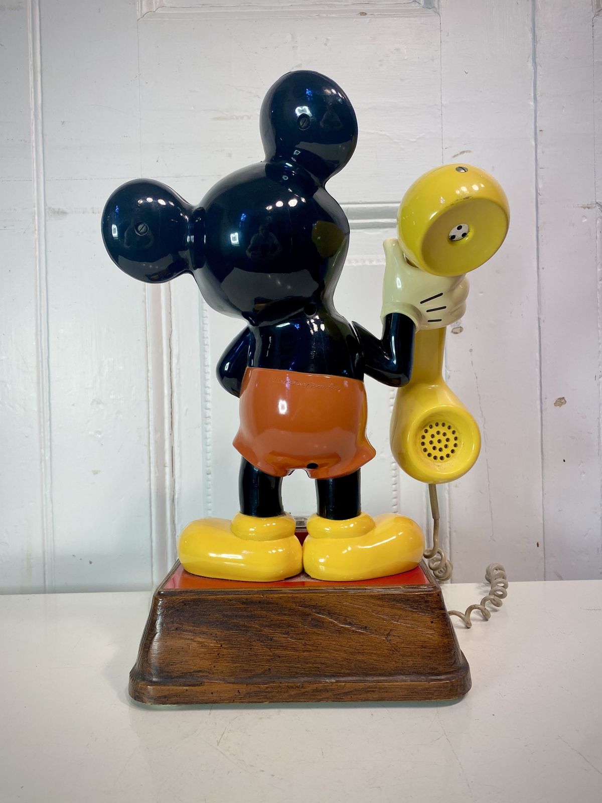Vintage Official Disney Mickey Mouse Rotary Dial Telephone photo 130.0