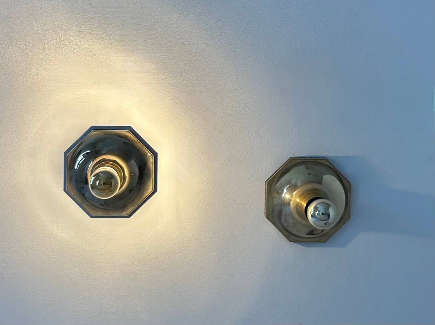 Pair Of Vintage Brass Sconces By Motoko Ishii For Staff Leucthen, 1970s photo vinterior