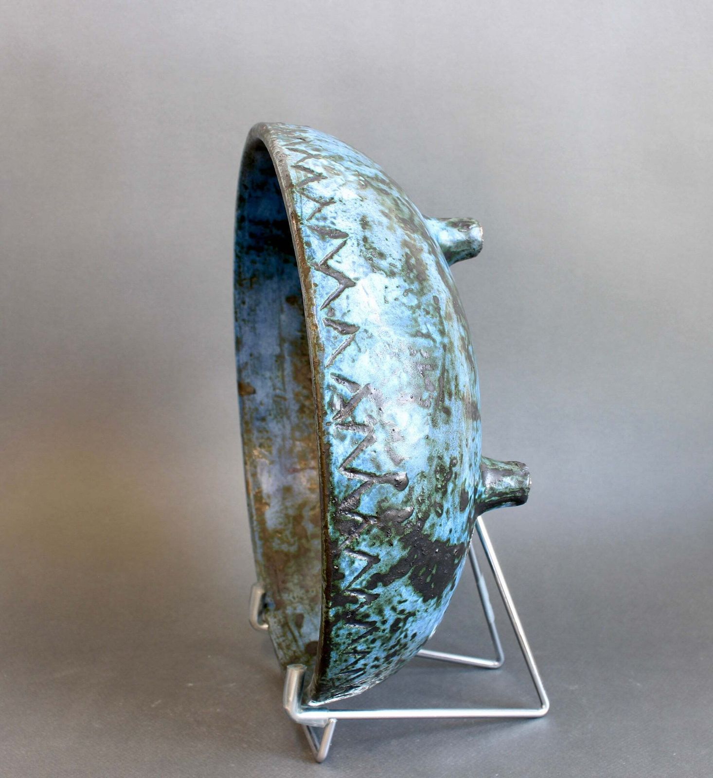 Vintage French Ceramic Decorative Bowl By Jacques Blin (Circa 1950s) photo Home Decor