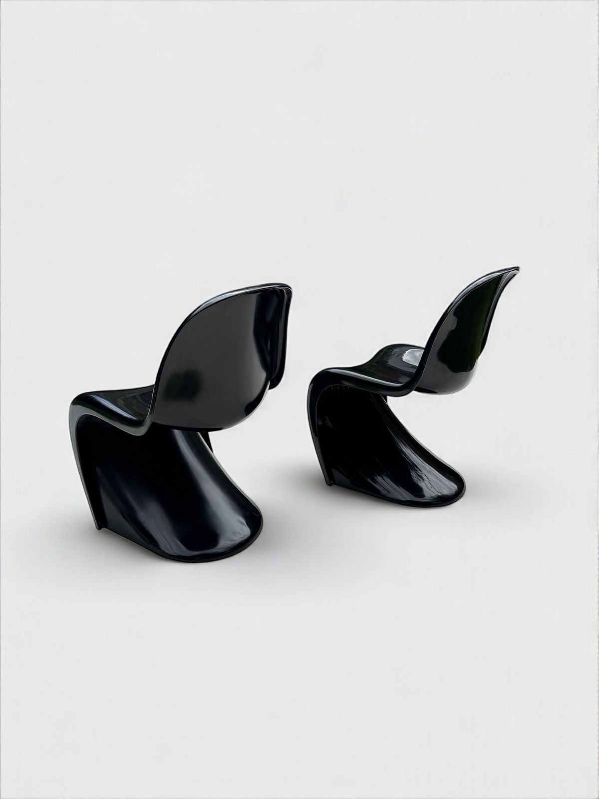 Set Of 2 Panton Verner Fibreglass S Chairs For Herman Miller, W. Germany 1971 photo furniture