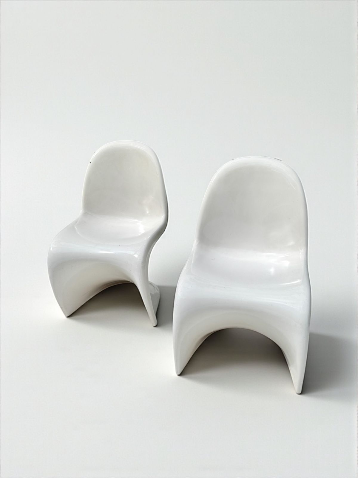 Set Of 2 Panton Verner Fibreglass S Chair For Herman Miller, W. Germany 1973 photo furniture