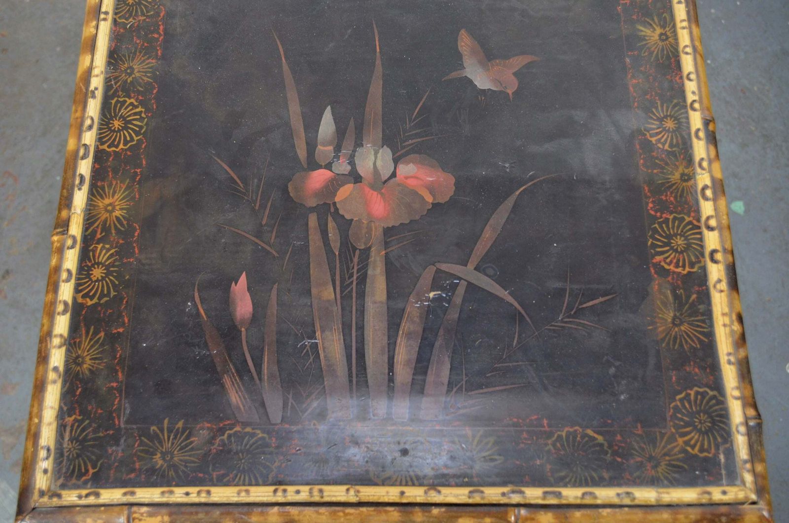 Antique Aesthetic Movement Bamboo Side Table photo vintage